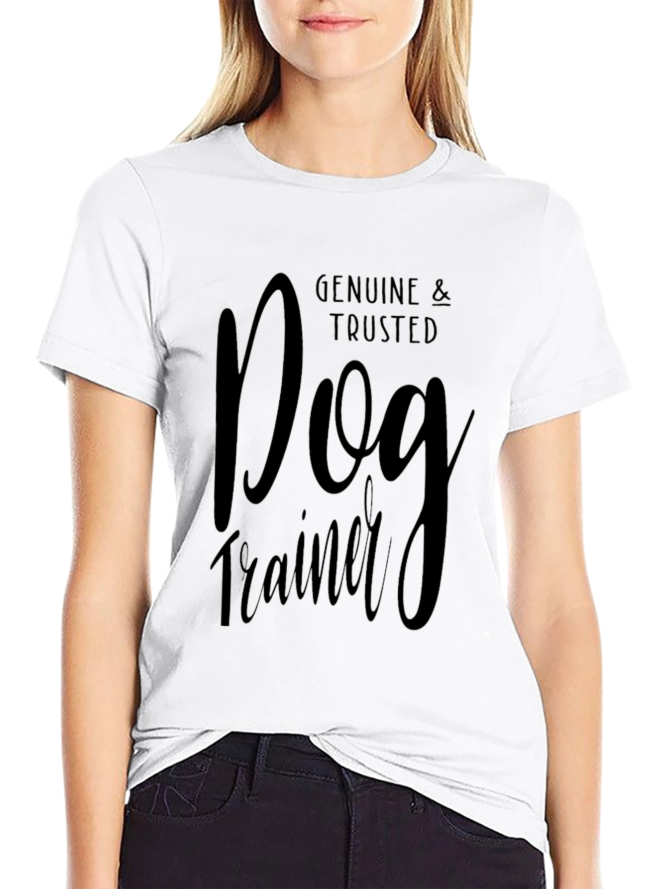 Genuine & Trusted Dog Trainer T-Shirt - Black