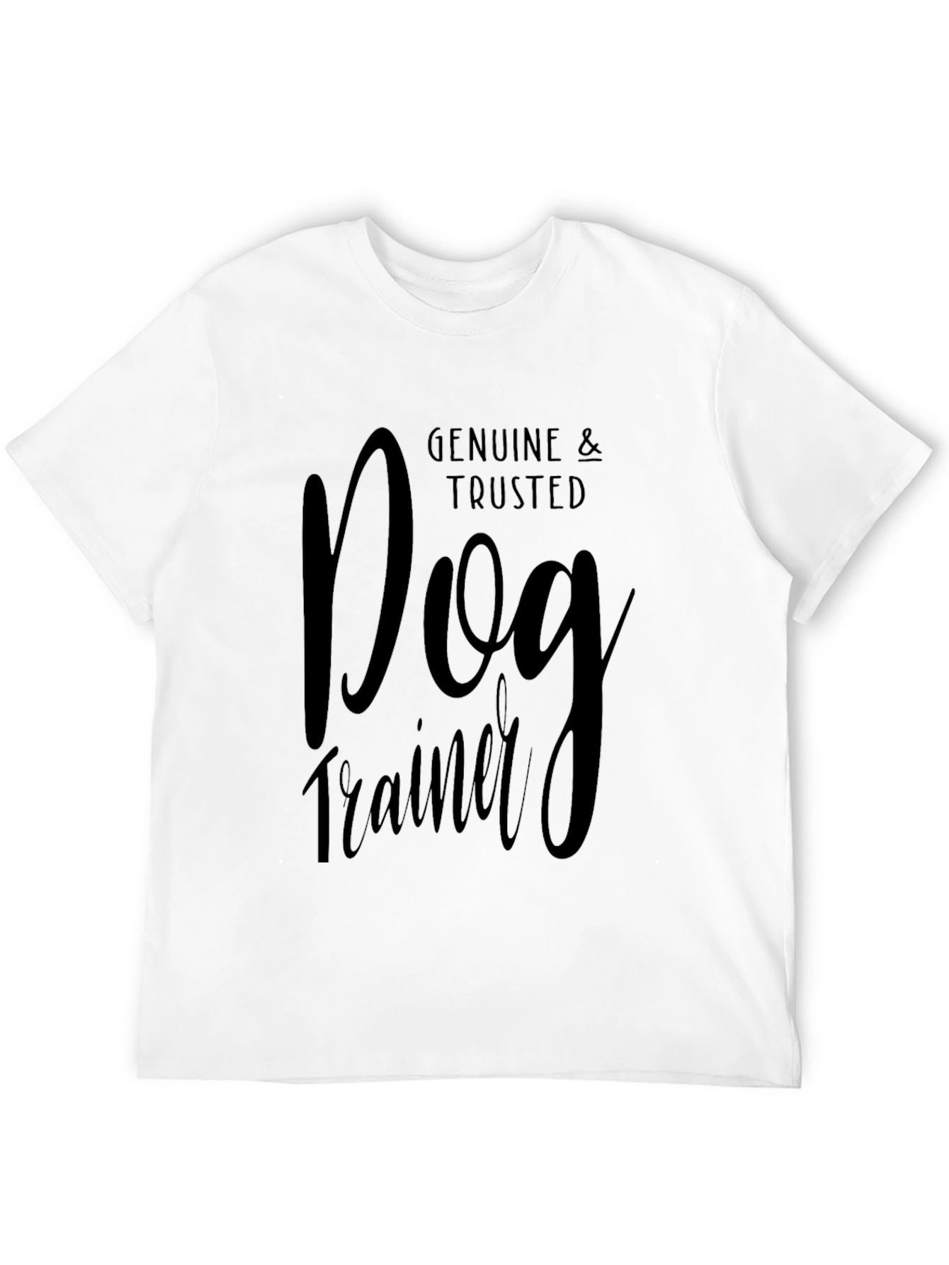 Genuine & Trusted Dog Trainer T-Shirt - Black