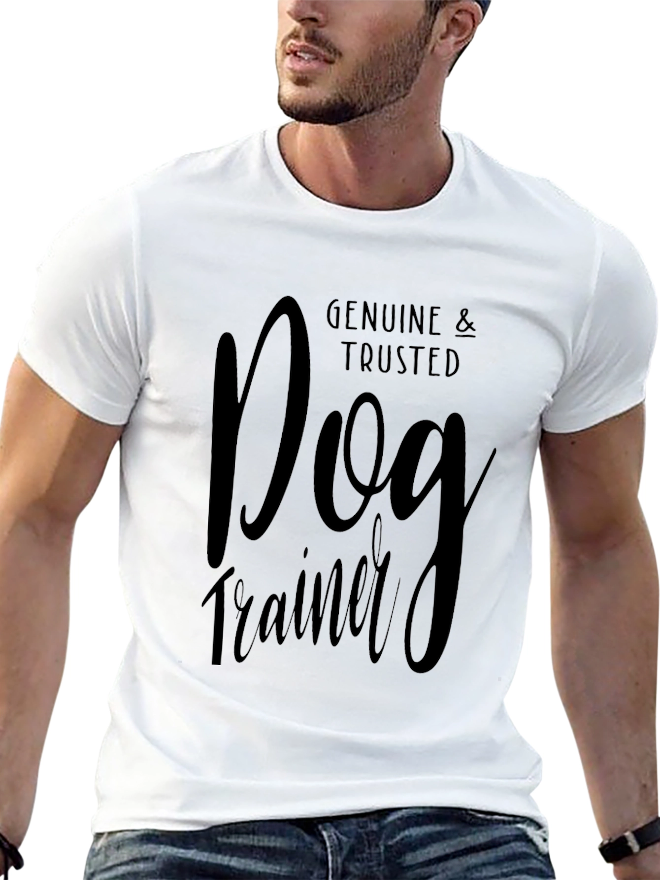 Genuine & Trusted Dog Trainer T-Shirt - Black