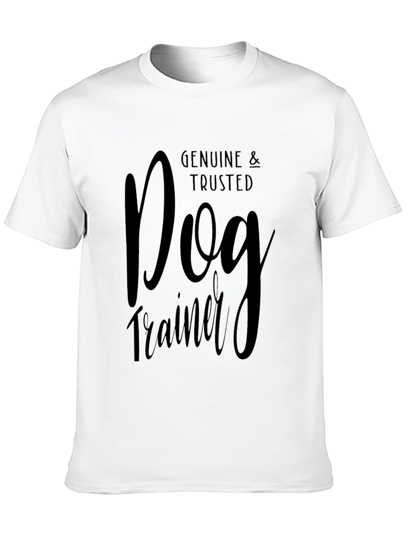 Genuine & Trusted Dog Trainer T-Shirt - Black