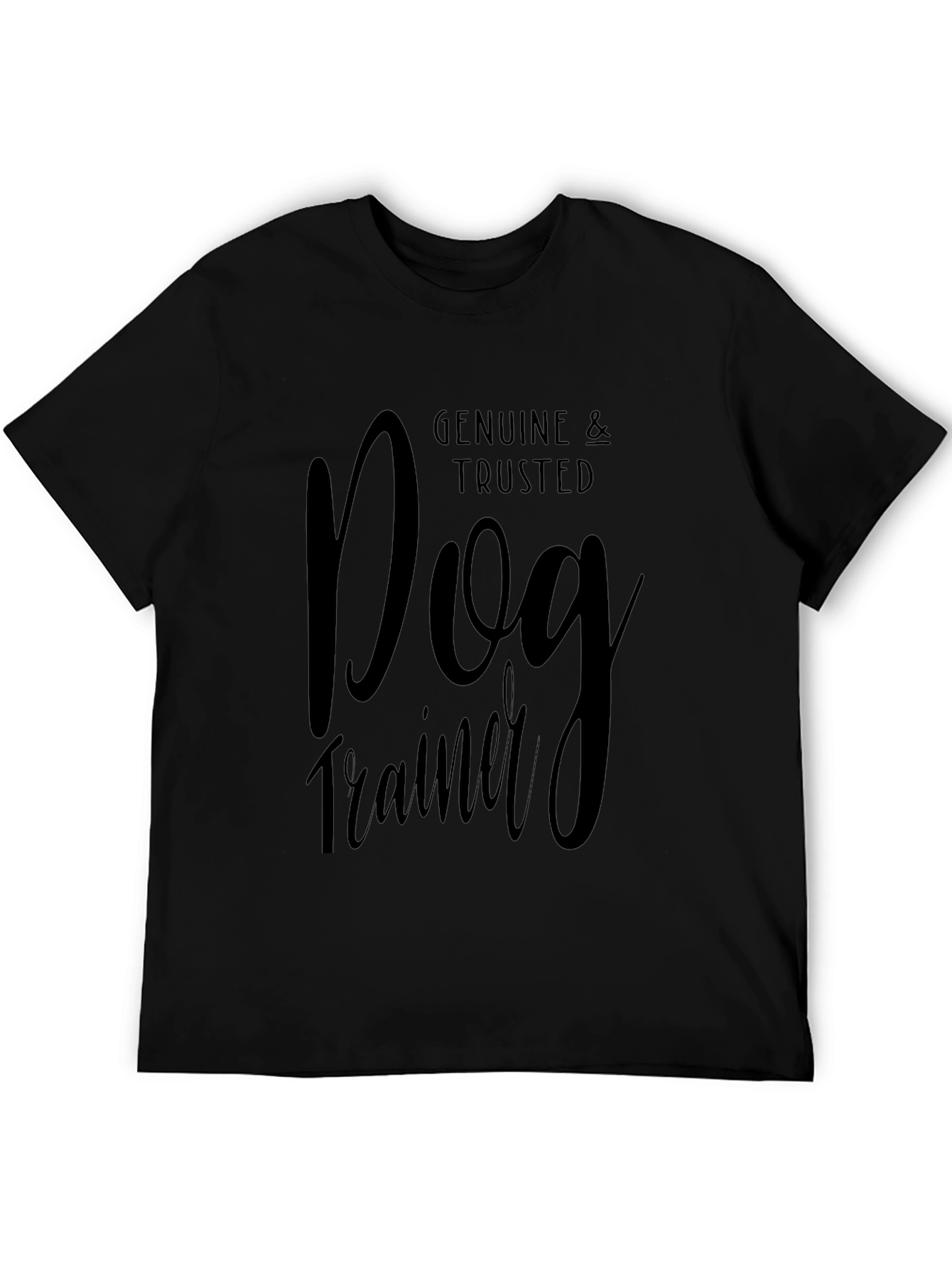 Genuine & Trusted Dog Trainer T-Shirt - Black