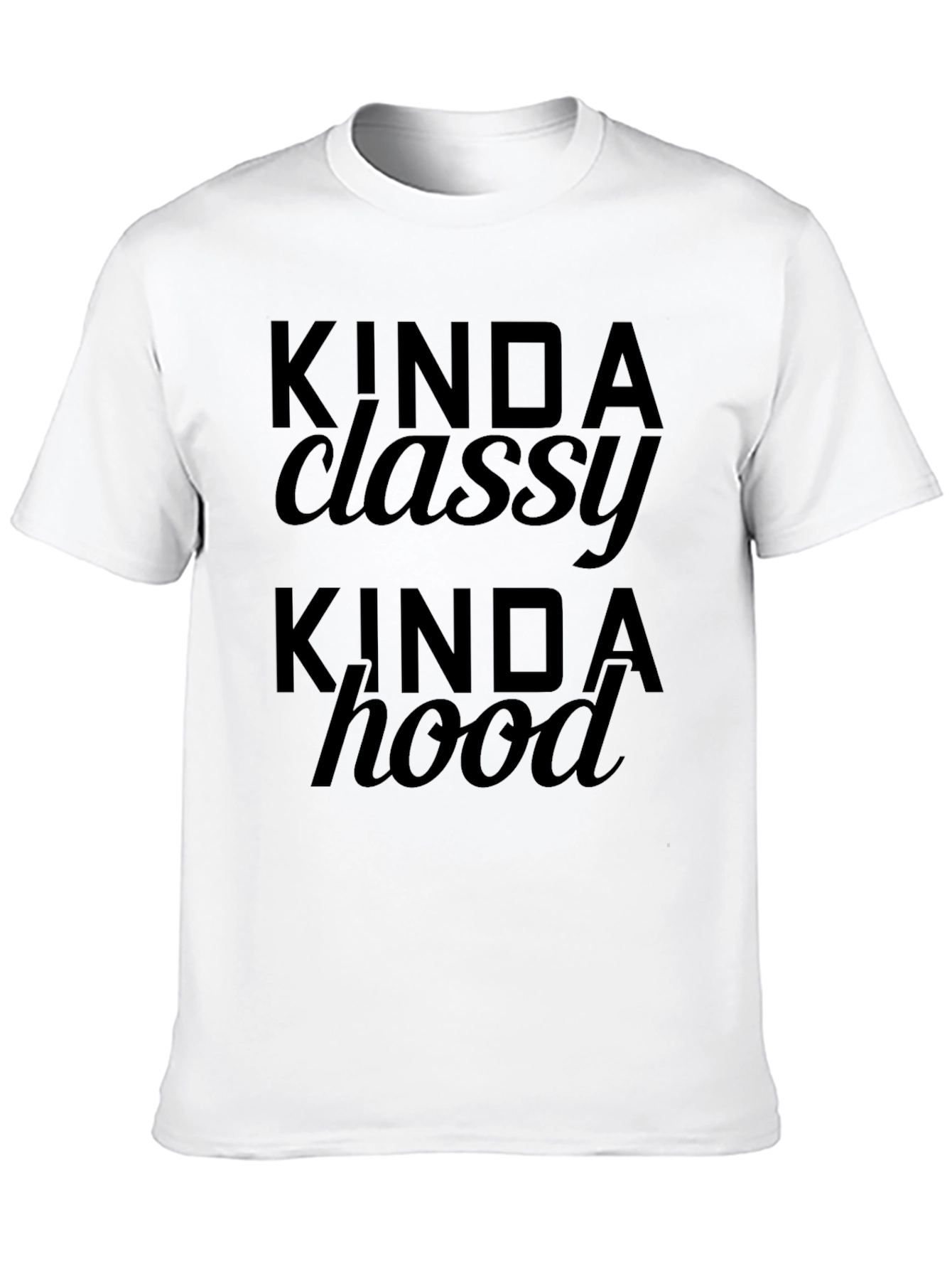 Kinda Classy Kinda Hood Black Graphic Tee
