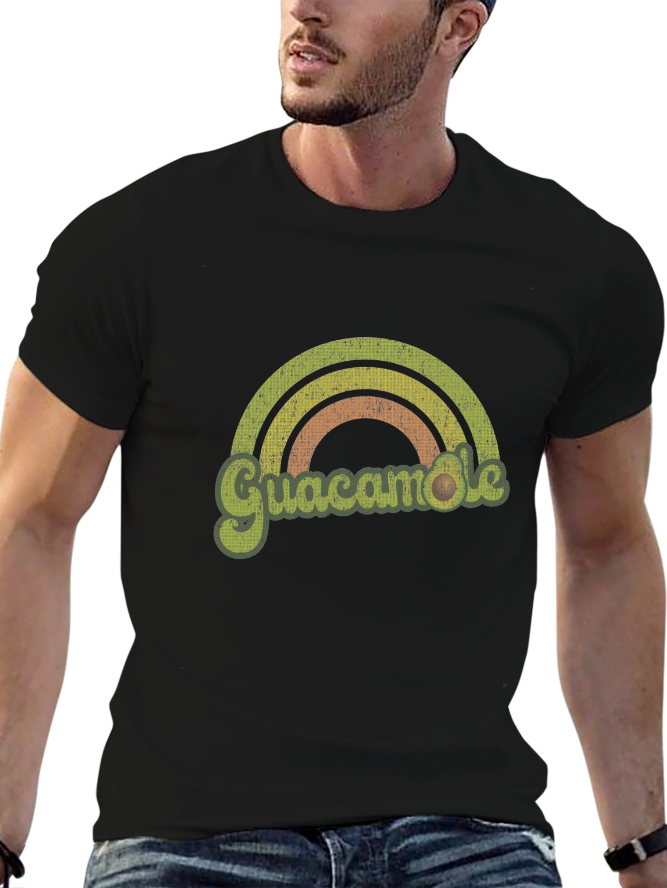 Retro Guacamole Rainbow T-Shirt