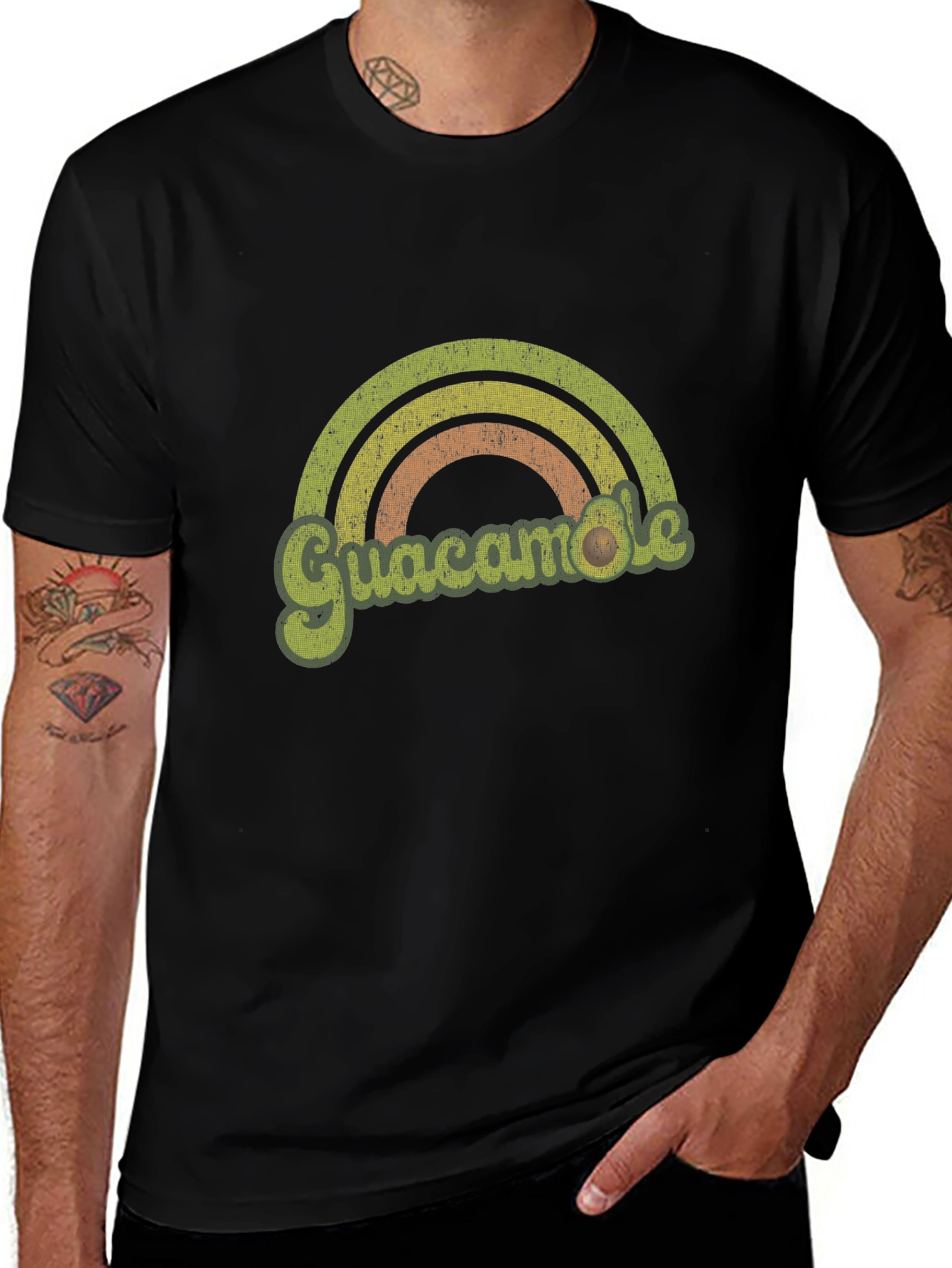 Retro Guacamole Rainbow T-Shirt