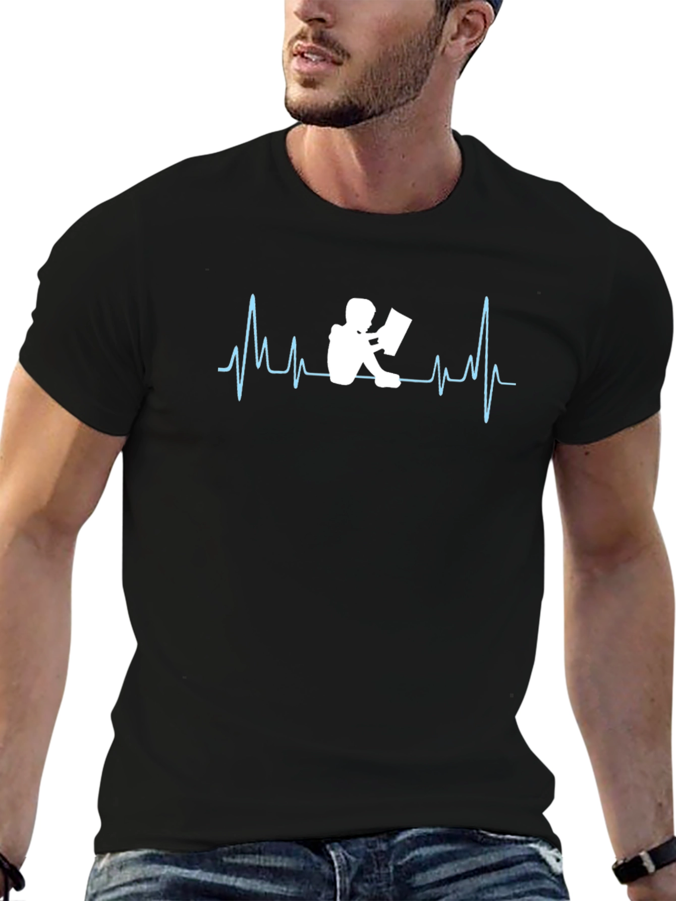 Heartbeat Reader T-Shirt - Book Lovers Tee
