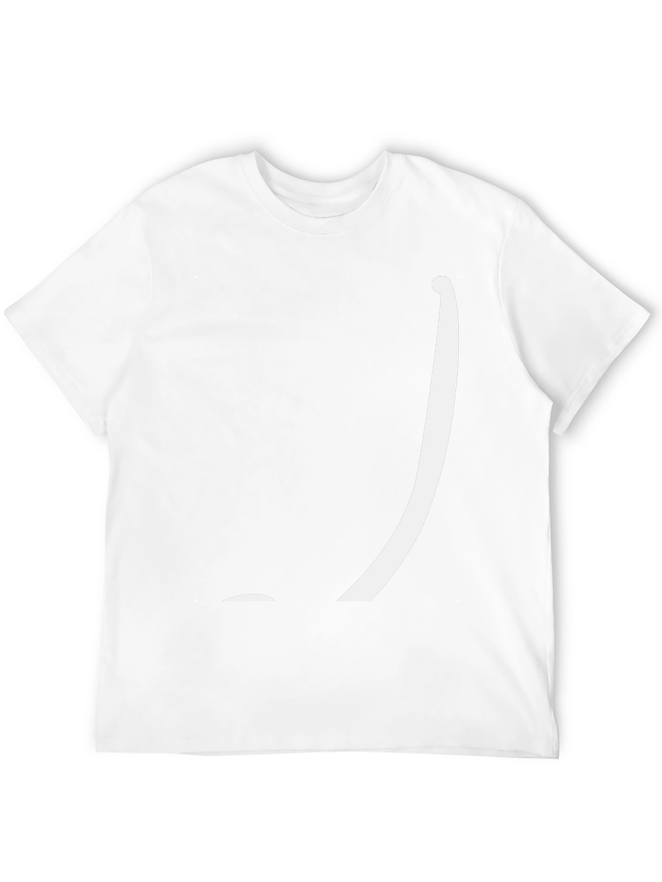 Minimalist Graphic Tee: Black Cotton Blend