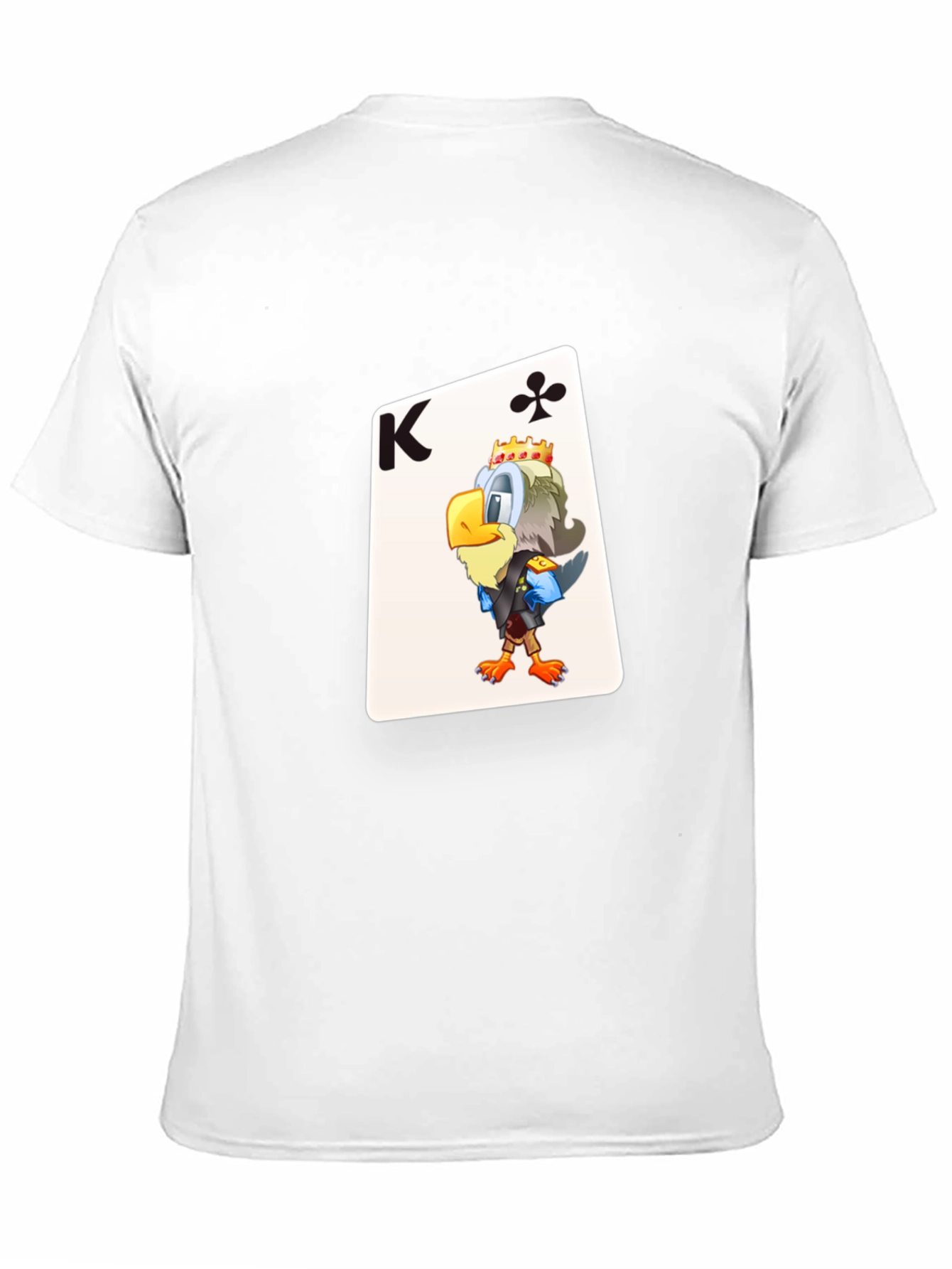 King of Clubs Graphic Tee - Black Cotton T-Shirt