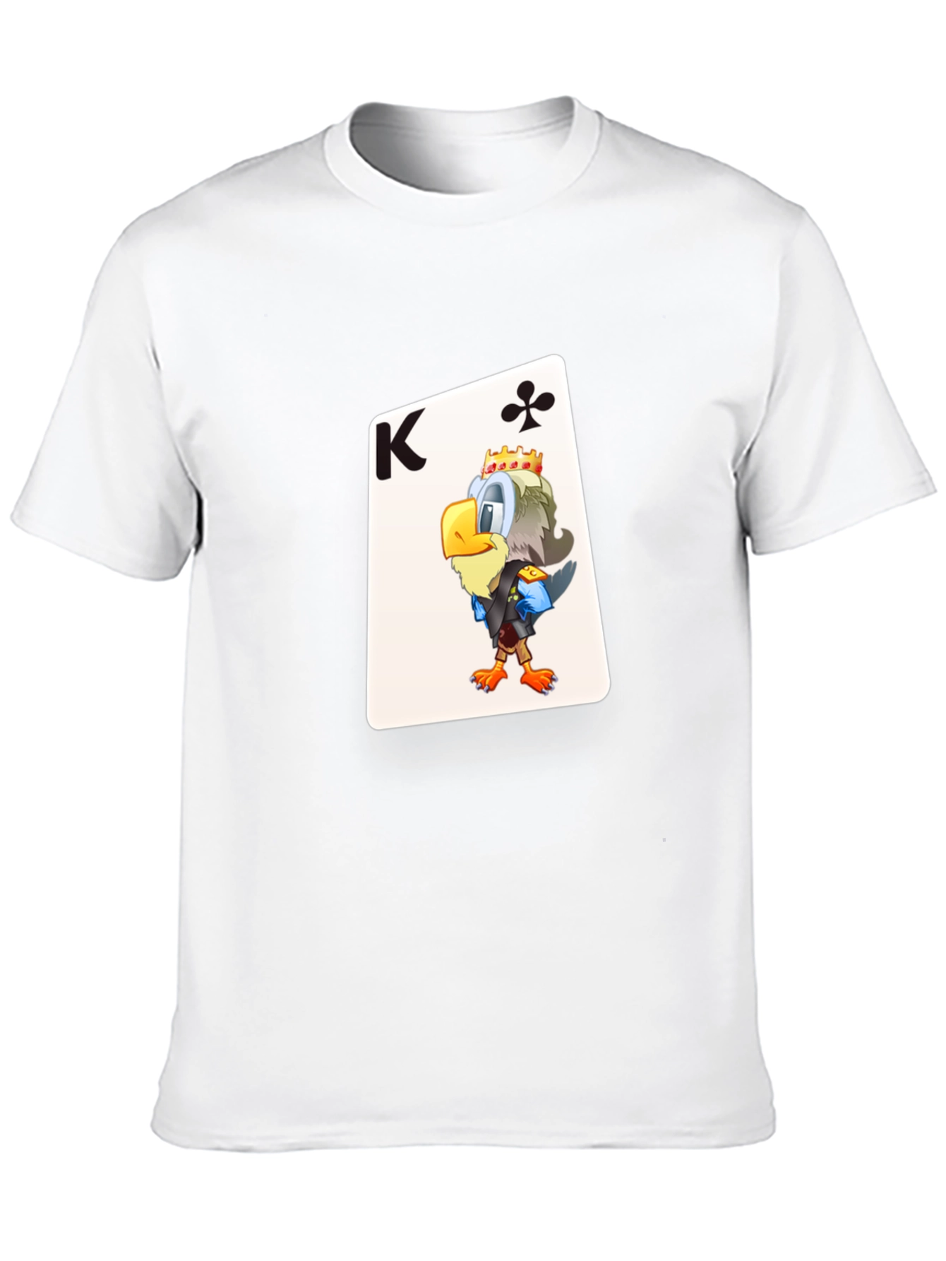 King of Clubs Graphic Tee - Black Cotton T-Shirt