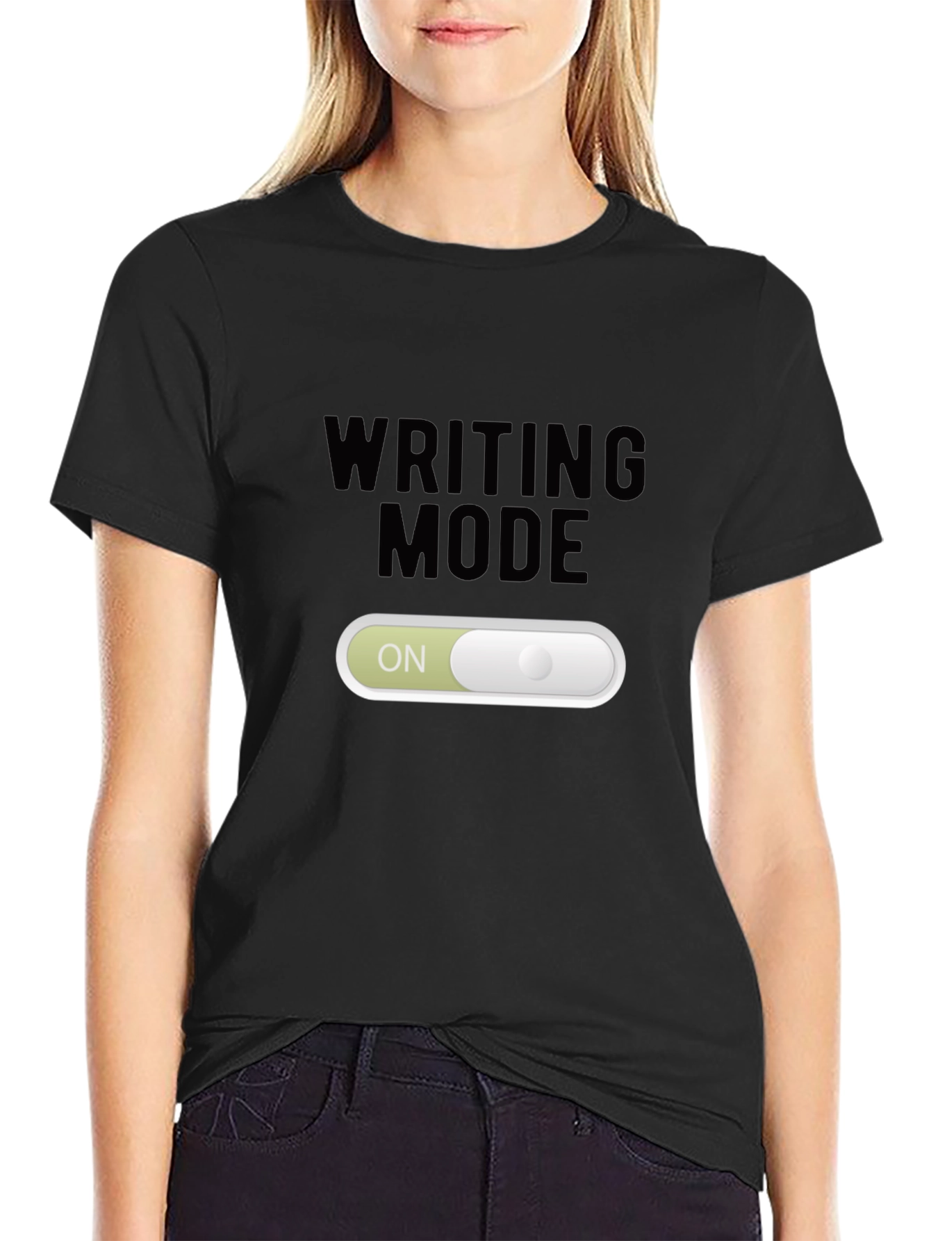 Writing Mode On T-Shirt - Creative Apparel