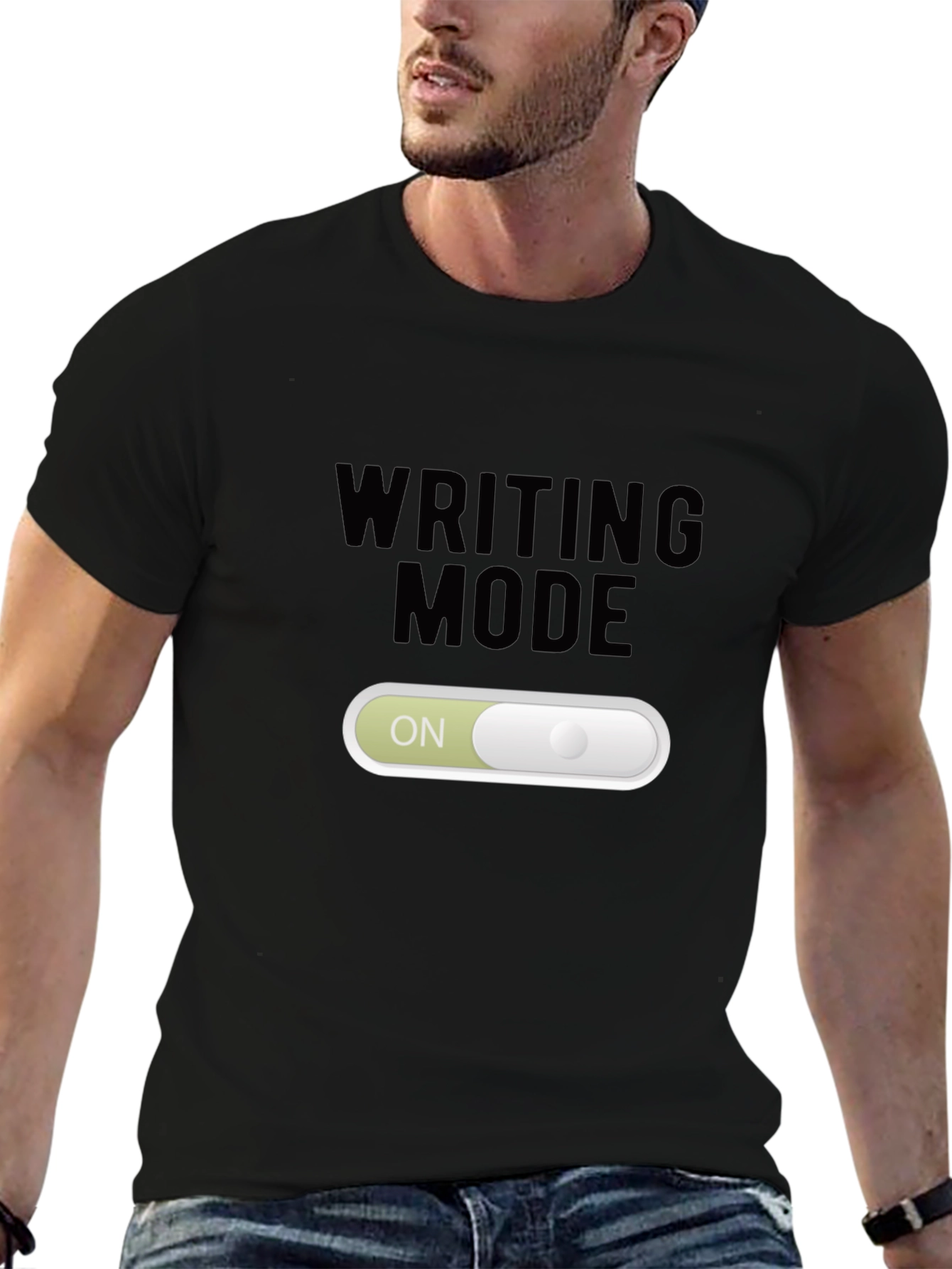 Writing Mode On T-Shirt - Creative Apparel