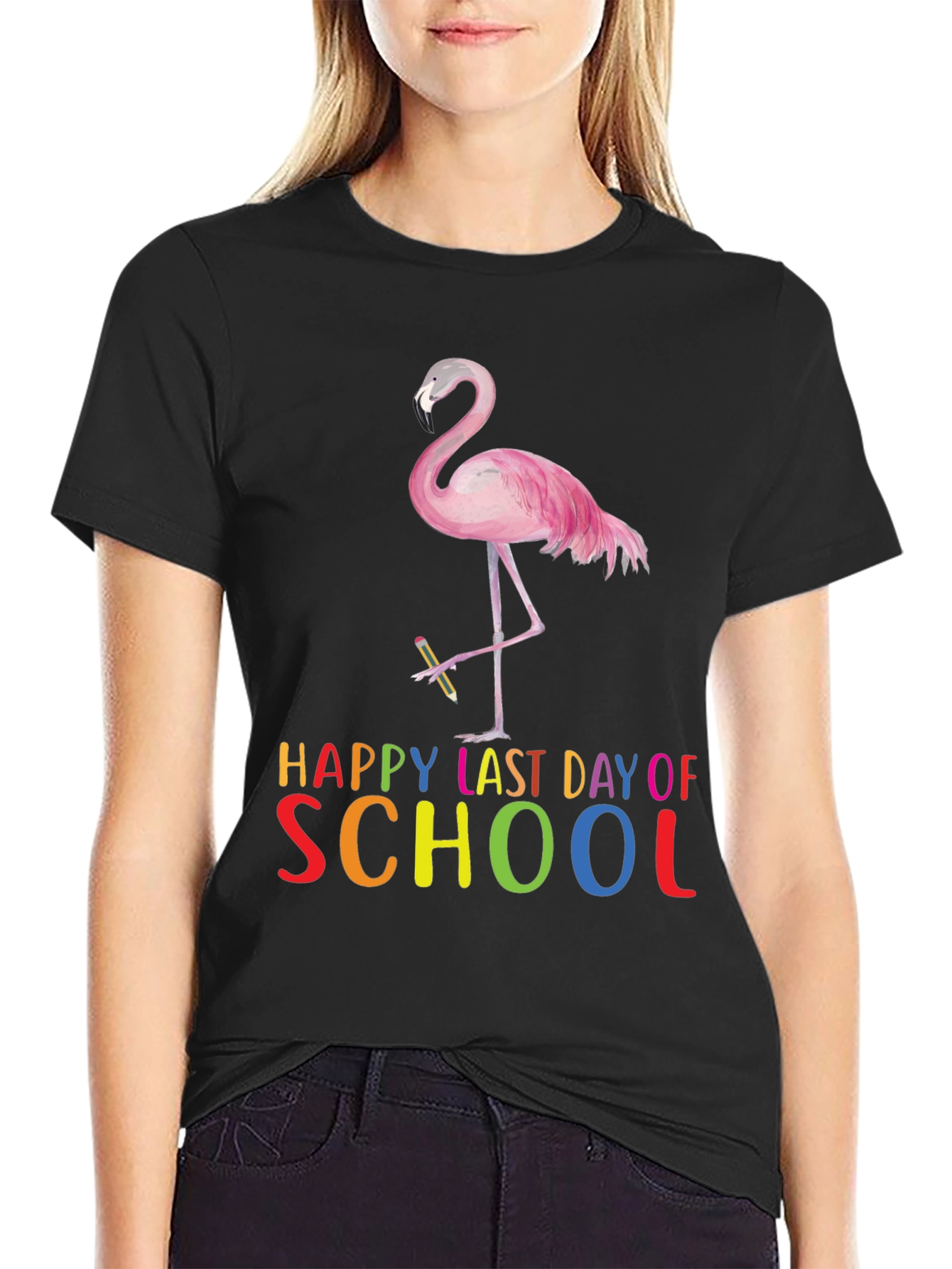 Happy Last Day of School Flamingo T-Shirt