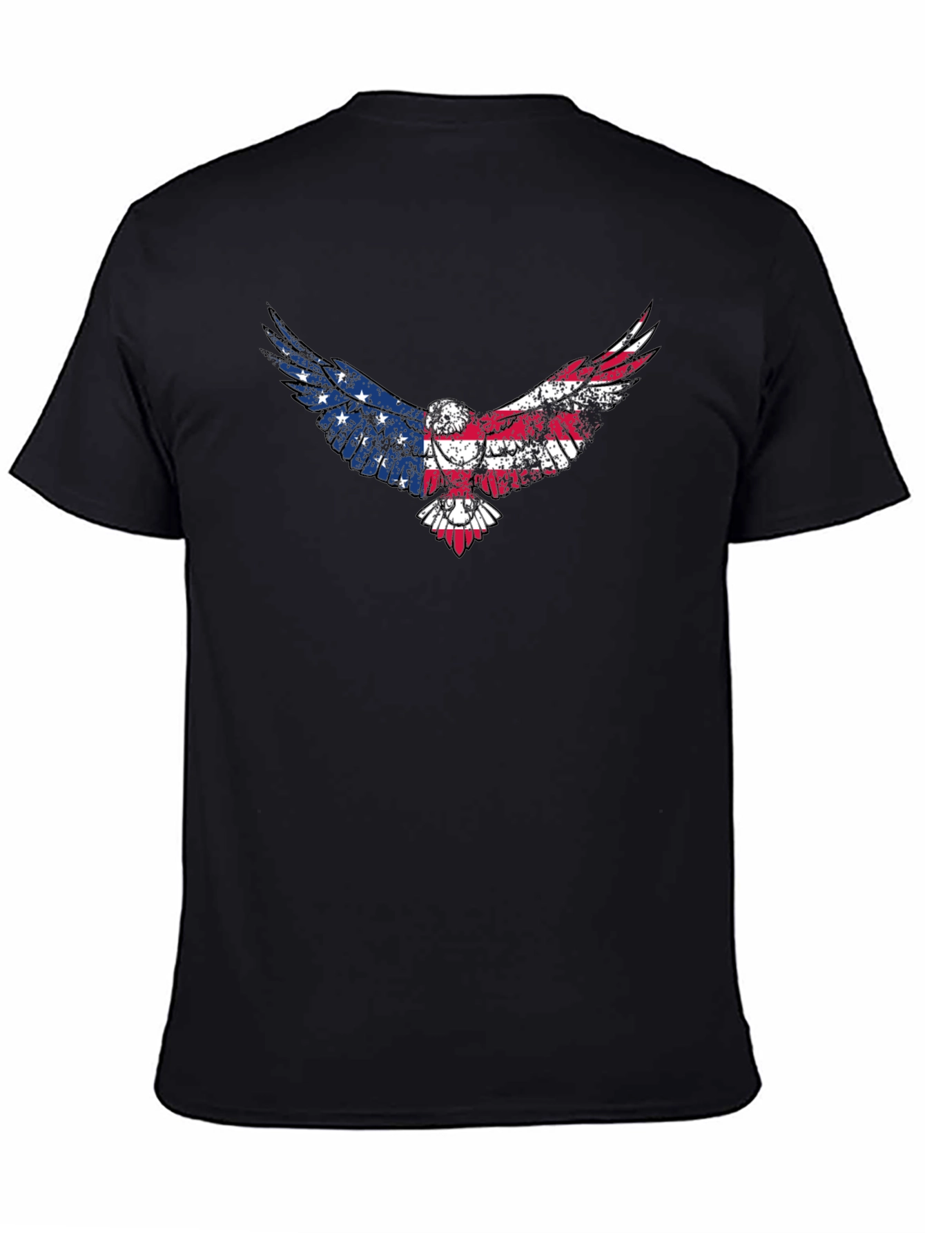 American Flag Eagle Graphic T-Shirt