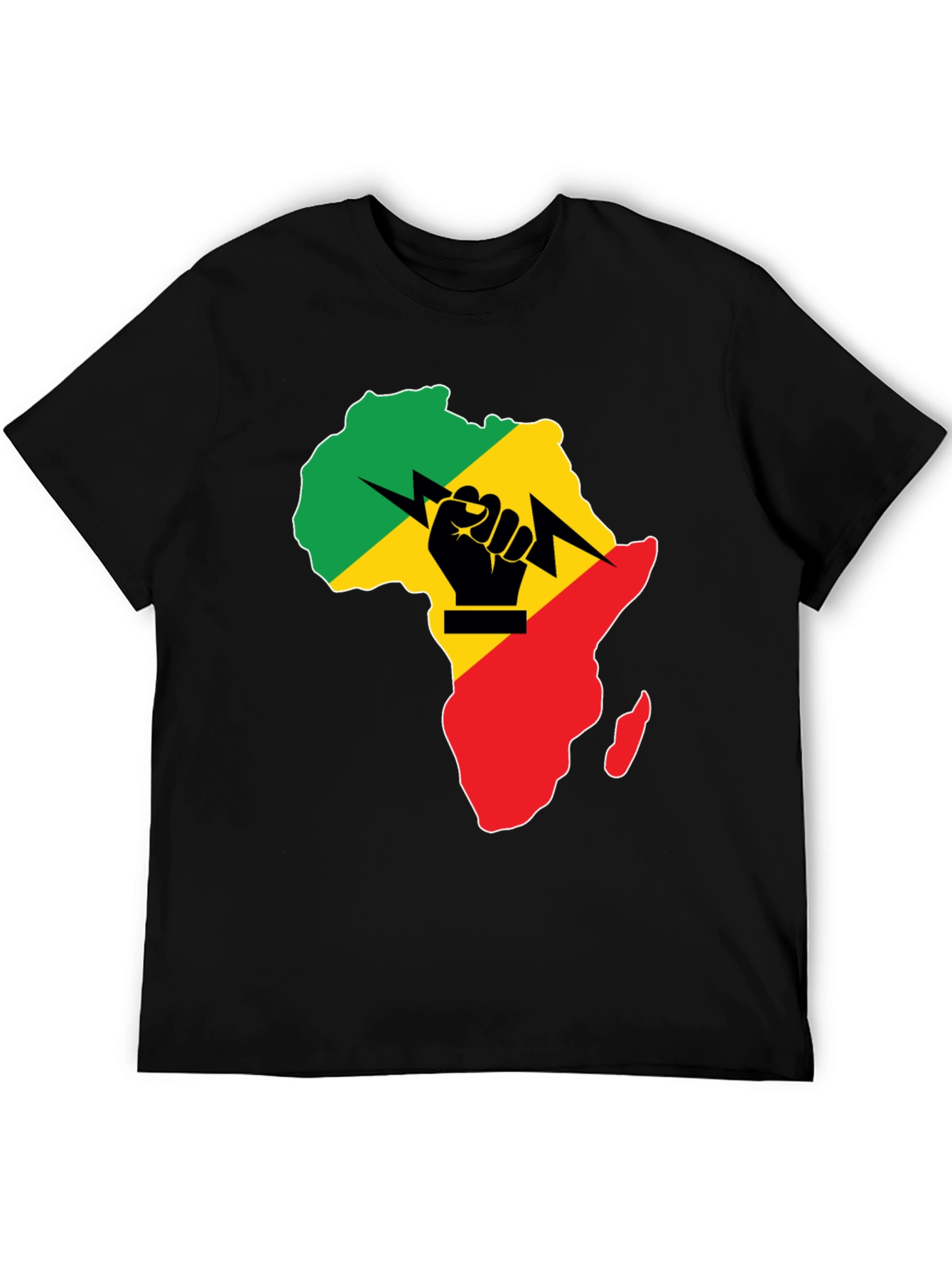 Africa Fist Power T-Shirt - Black Pride