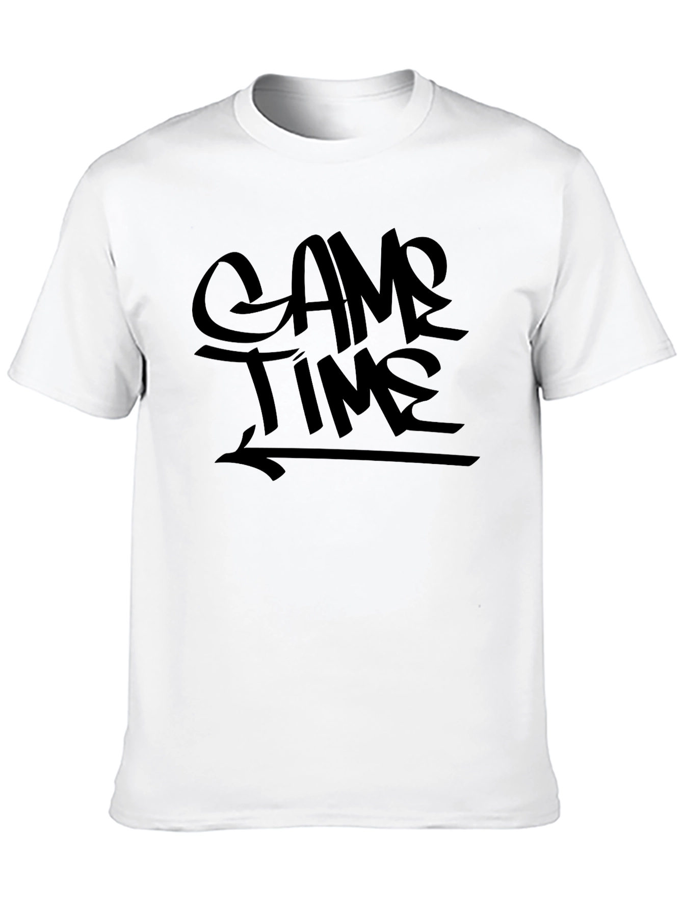 Game Time Black Graphic T-Shirt