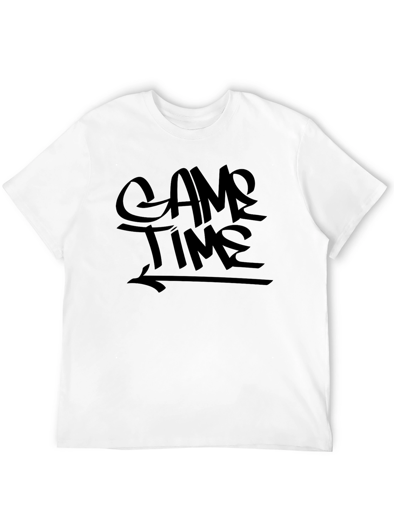 Game Time Black Graphic T-Shirt