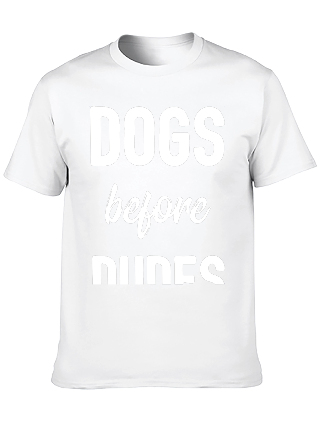 Dogs Before Dudes Graphic Tee - Black