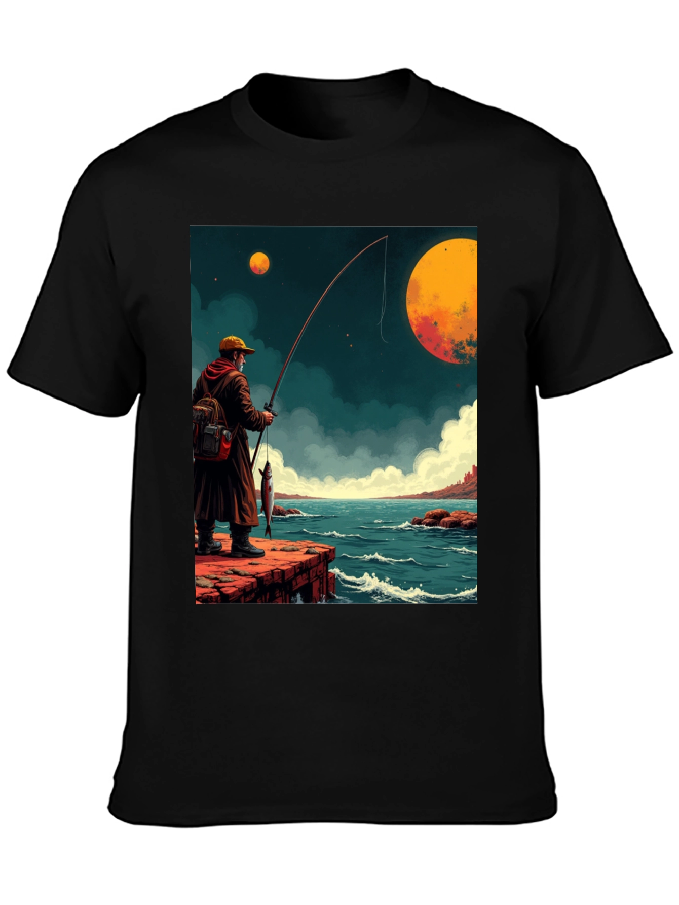 Retro Fishing Graphic Tee