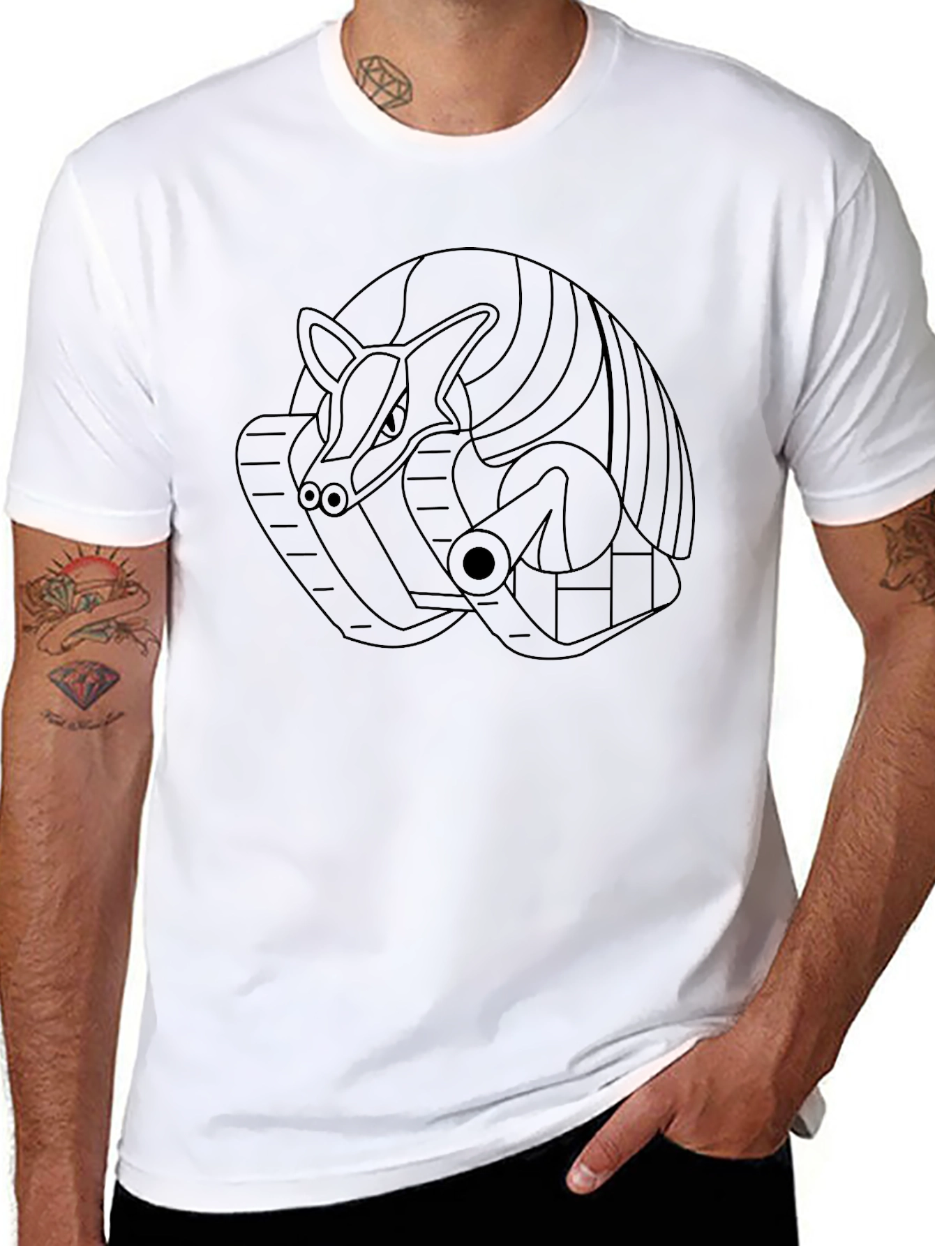 Armadillo Tank Graphic Tee - Unique & Stylish