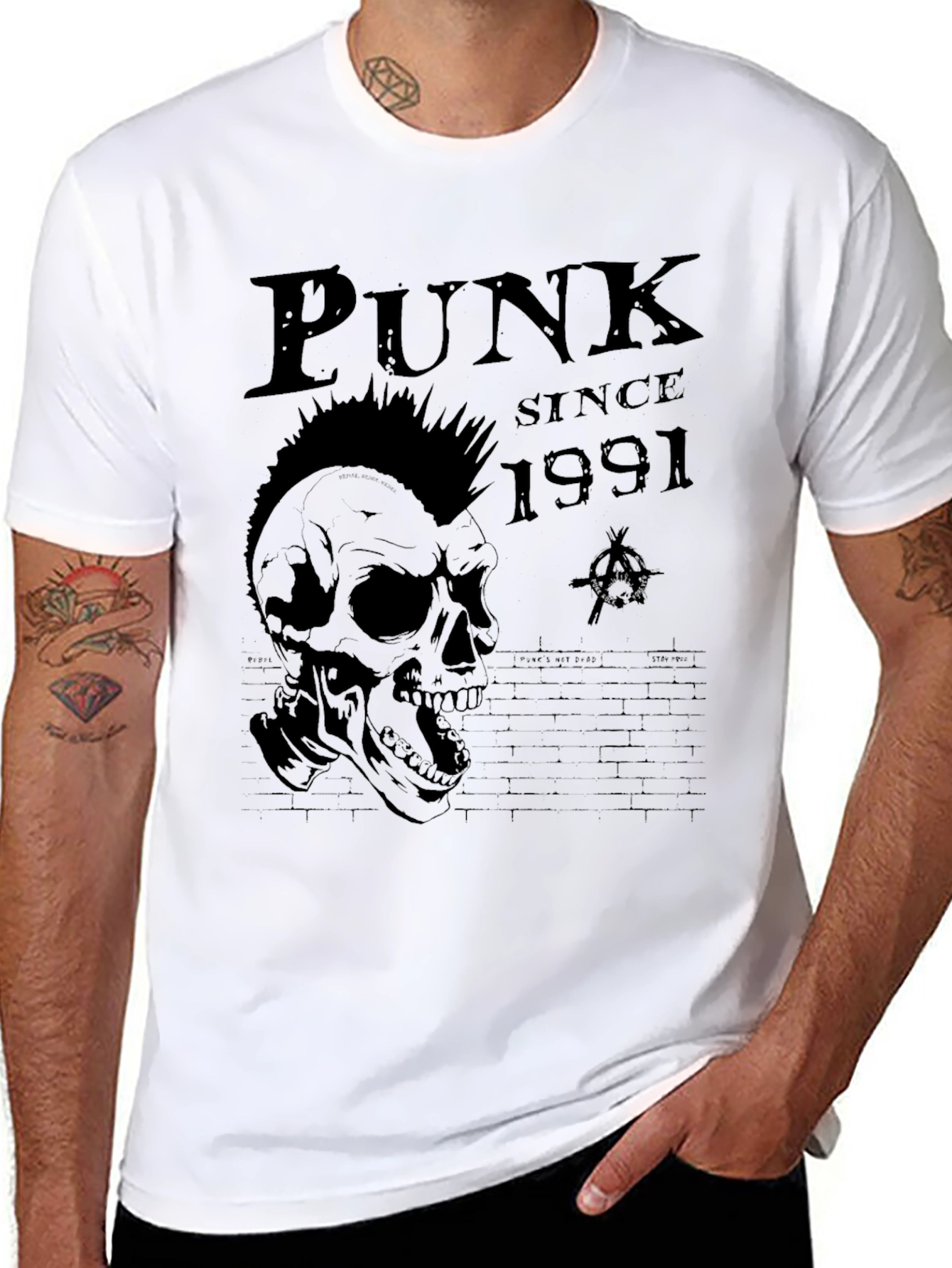 Punk Since 1991 Skull Graphic T-Shirt