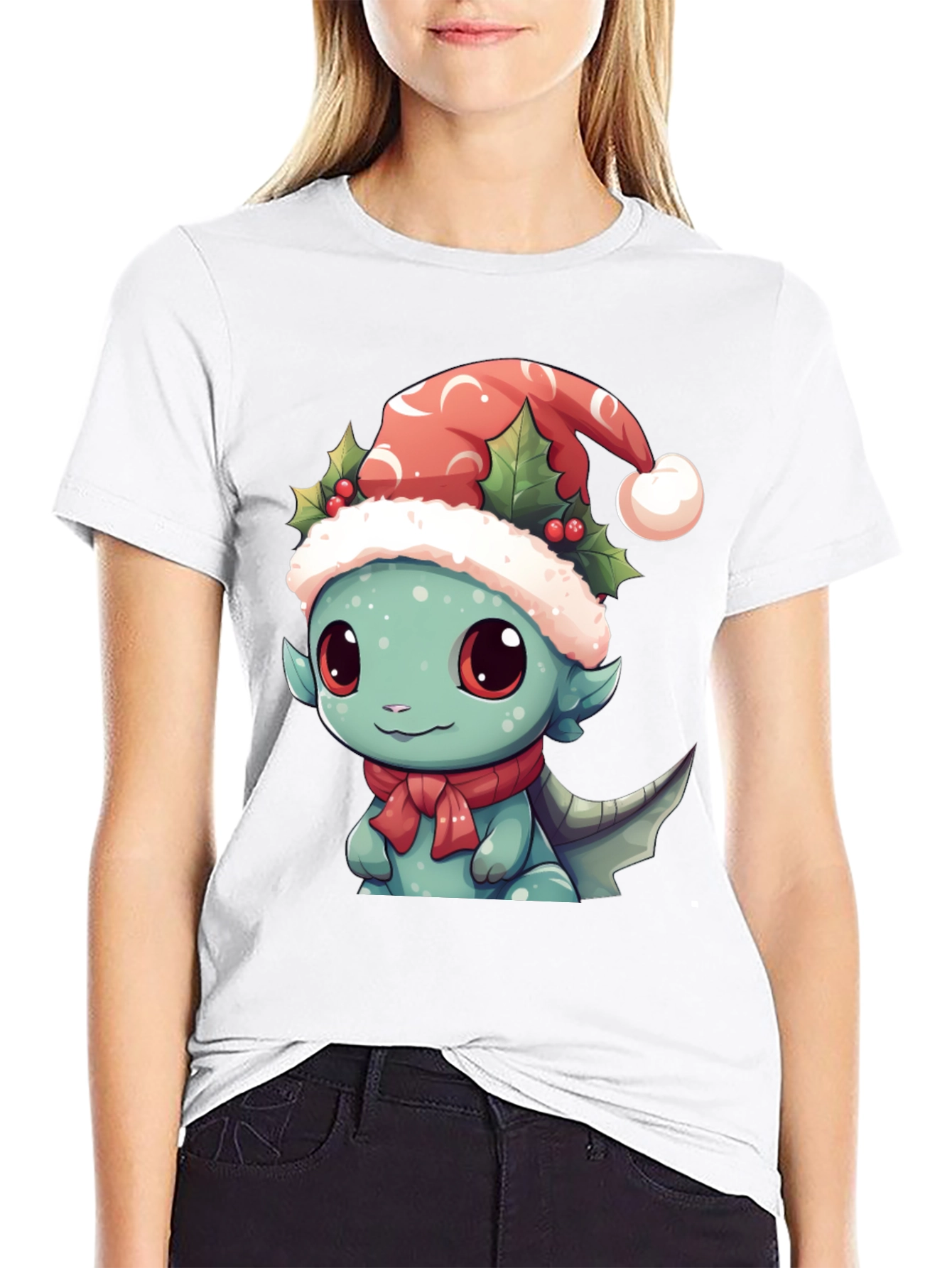 Christmas Dragon T-Shirt - Festive Holiday Apparel