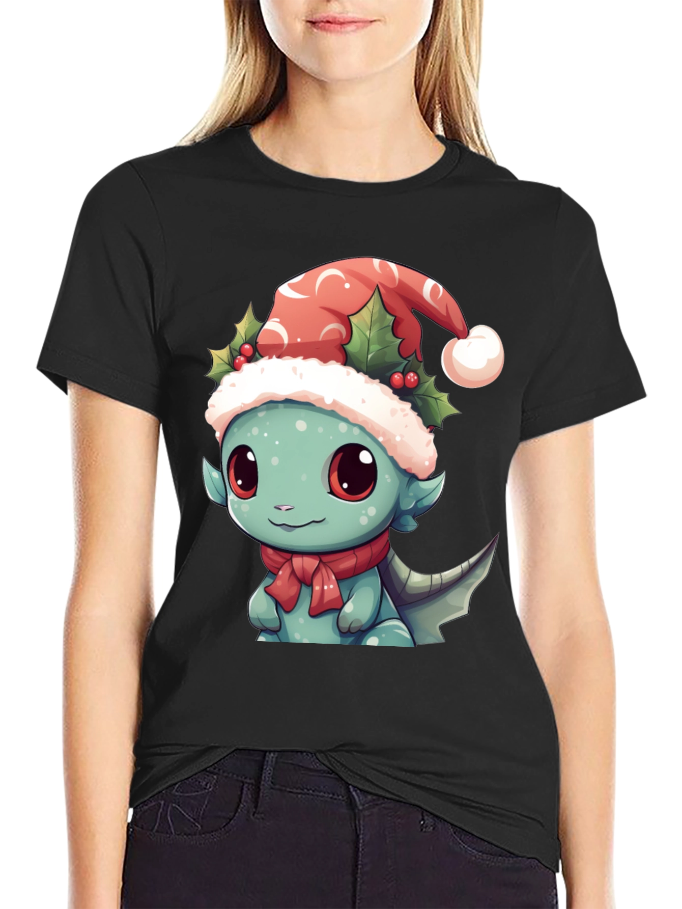 Christmas Dragon T-Shirt - Festive Holiday Apparel