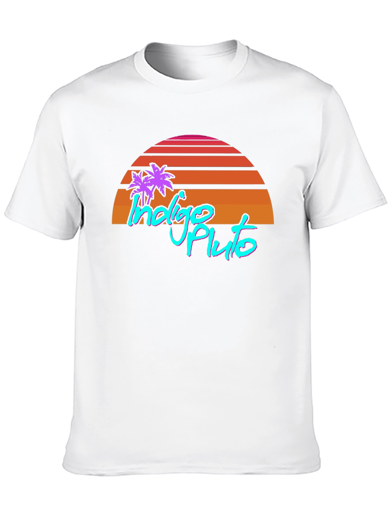 Indigo Pluto Retro Graphic T-Shirt