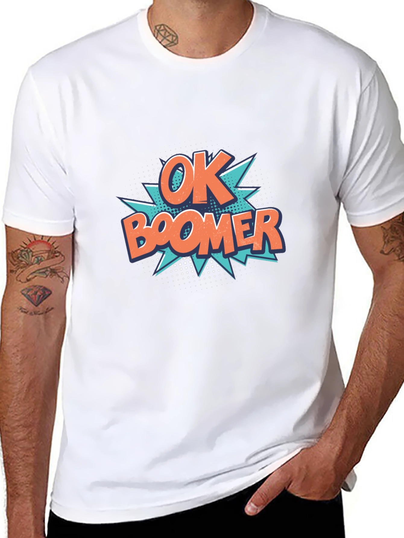 Ok Boomer Graphic Tee - Black Cotton T-Shirt