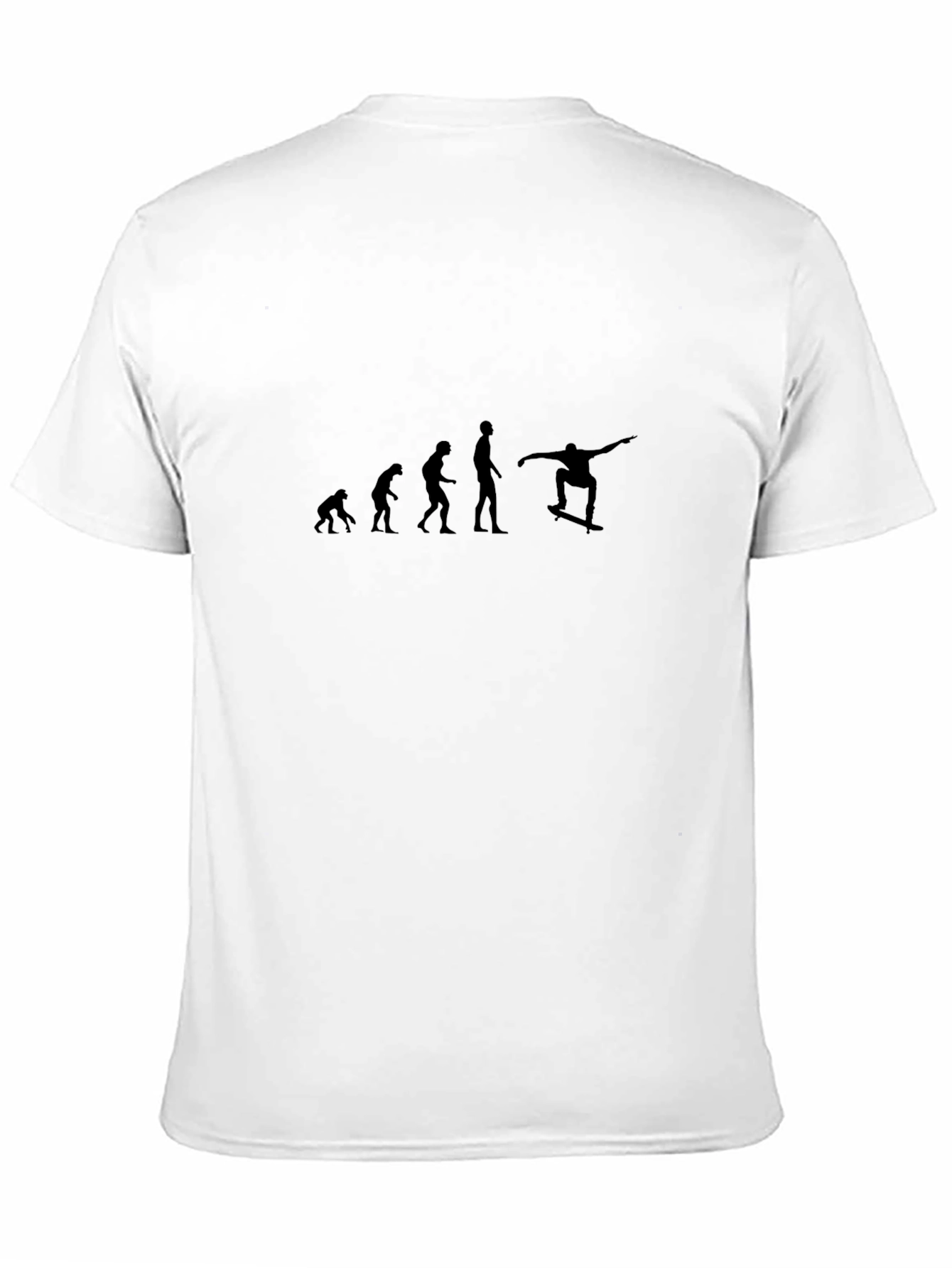 Evolution of Skateboarding Black Graphic Tee