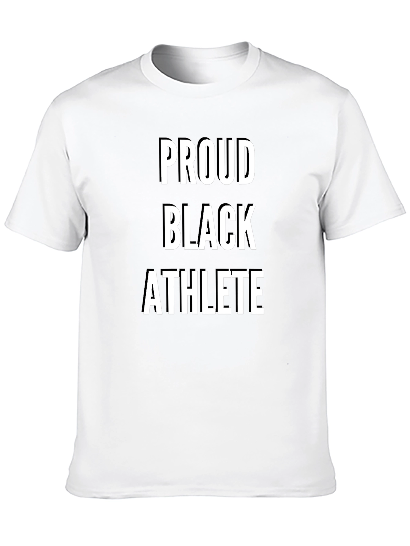 Proud Black Athlete T-Shirt - Empowering Statement Tee