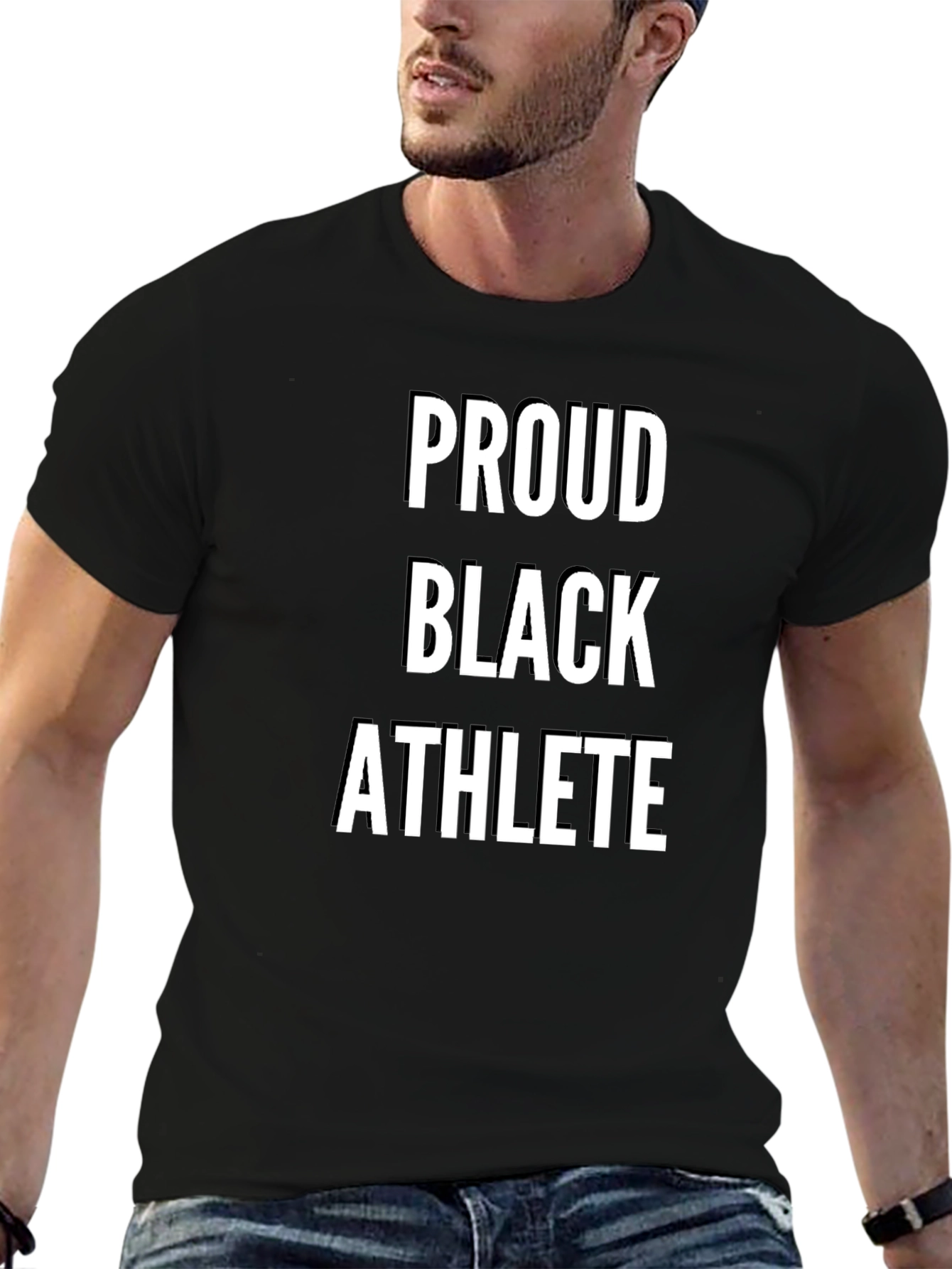 Proud Black Athlete T-Shirt - Empowering Statement Tee