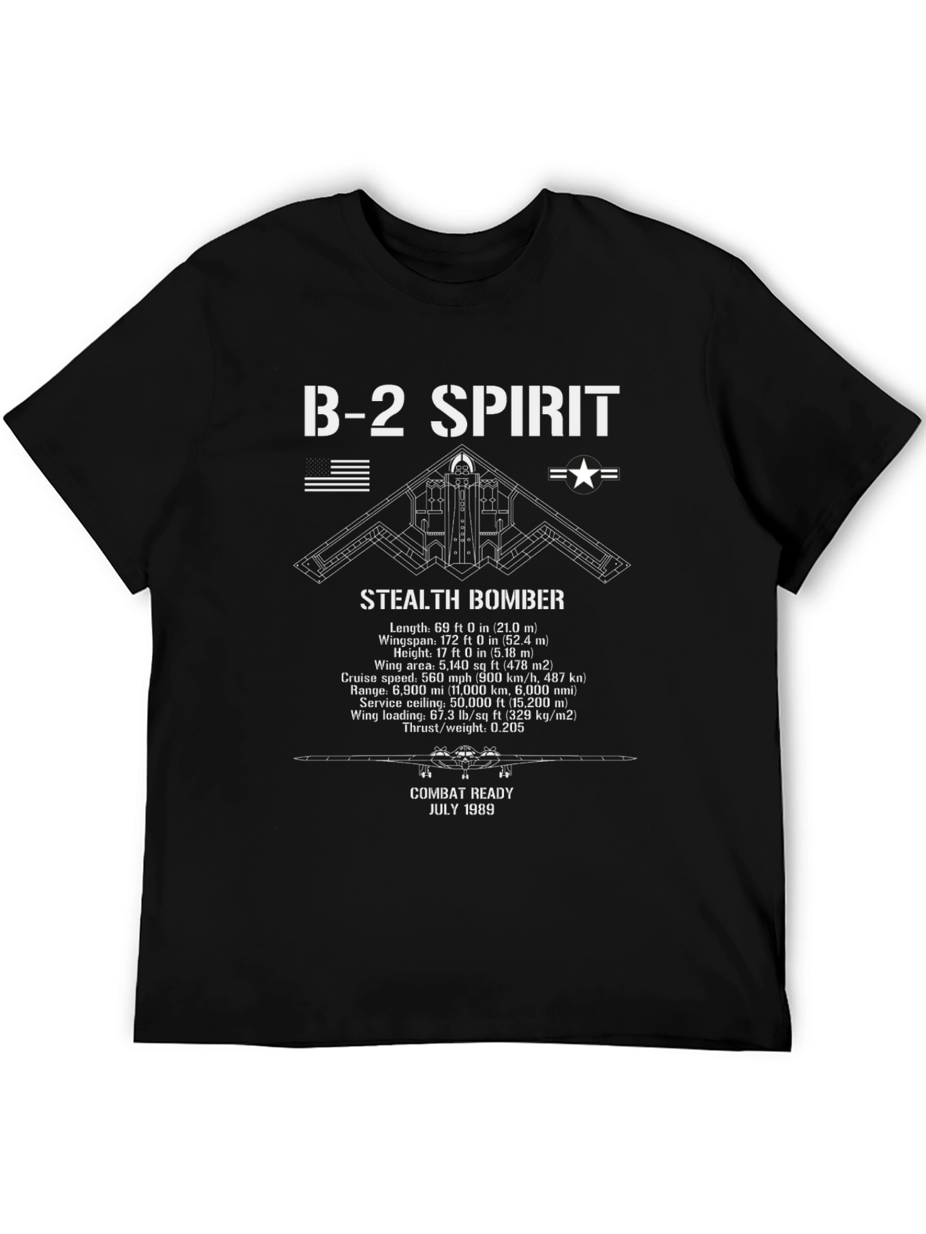 B-2 Spirit Stealth Bomber Graphic T-Shirt