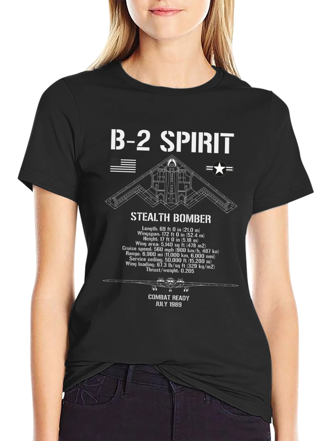 B-2 Spirit Stealth Bomber Graphic T-Shirt