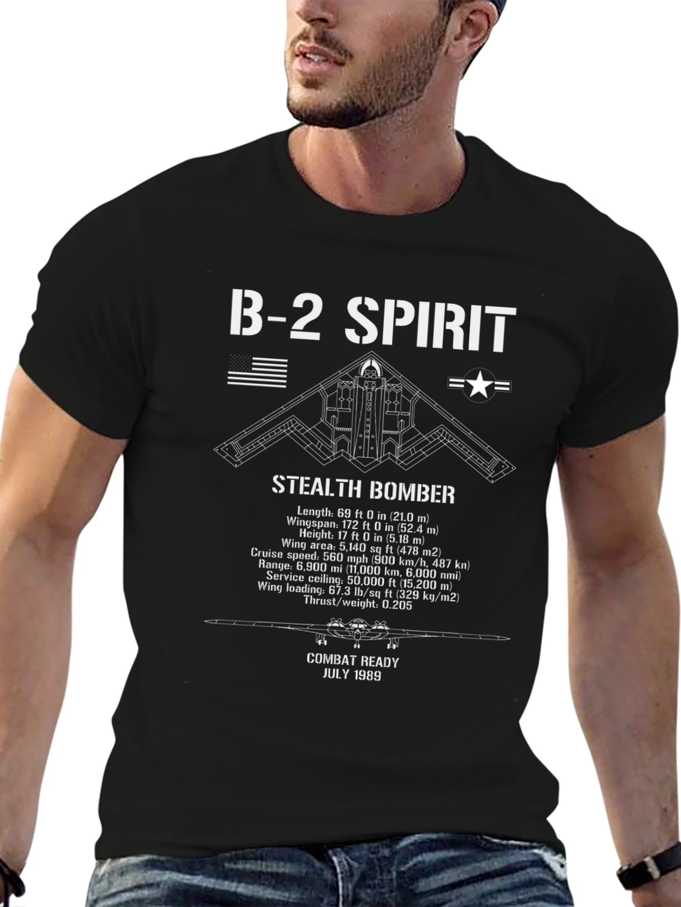 B-2 Spirit Stealth Bomber Graphic T-Shirt