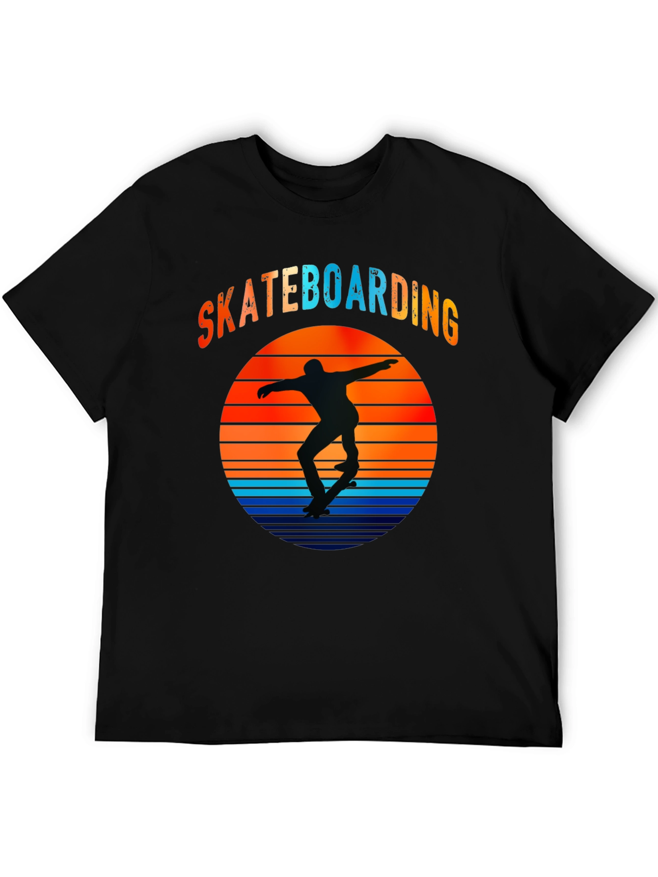Skateboarding Sunset Graphic T-Shirt
