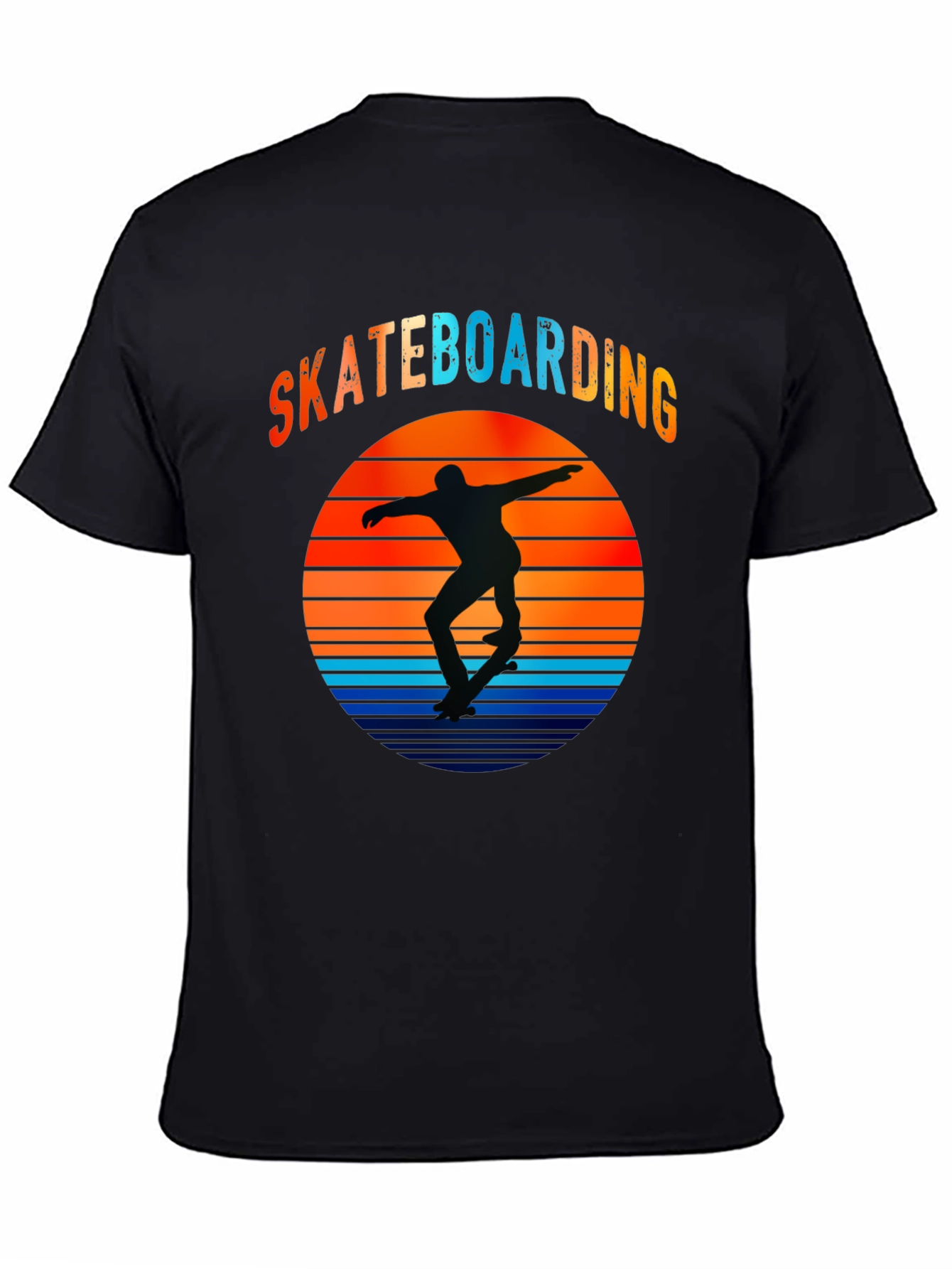 Skateboarding Sunset Graphic T-Shirt