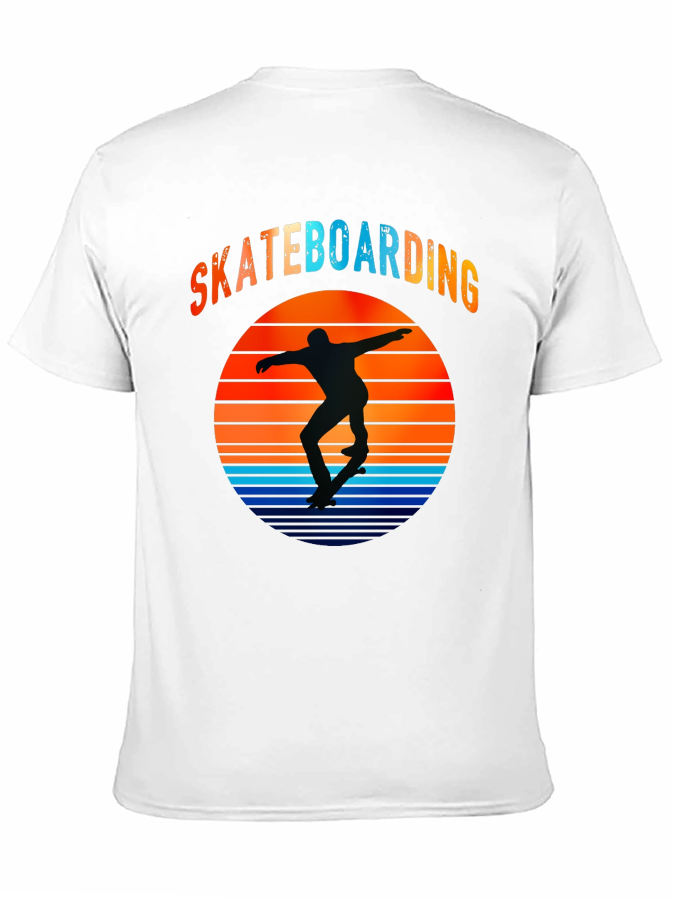 Skateboarding Sunset Graphic T-Shirt