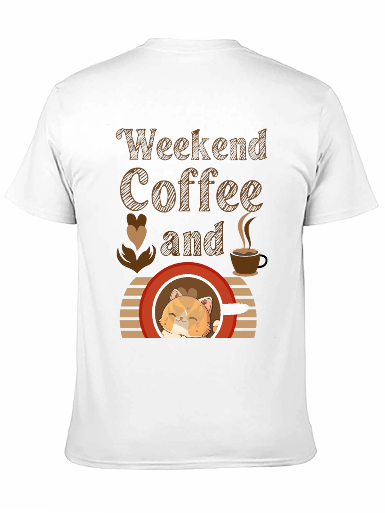 Weekend Coffee and Cat T-Shirt