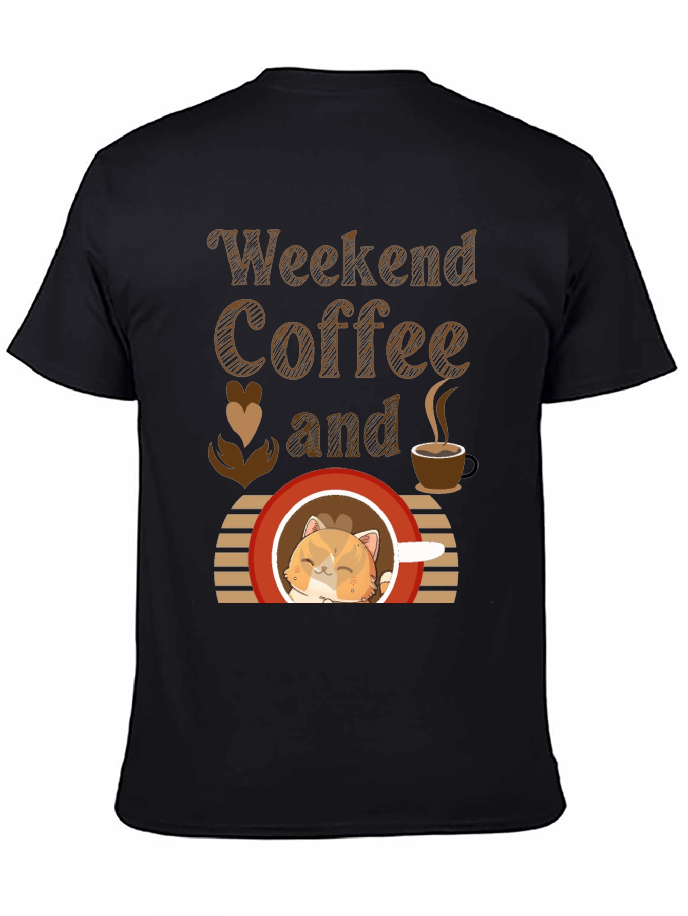 Weekend Coffee and Cat T-Shirt