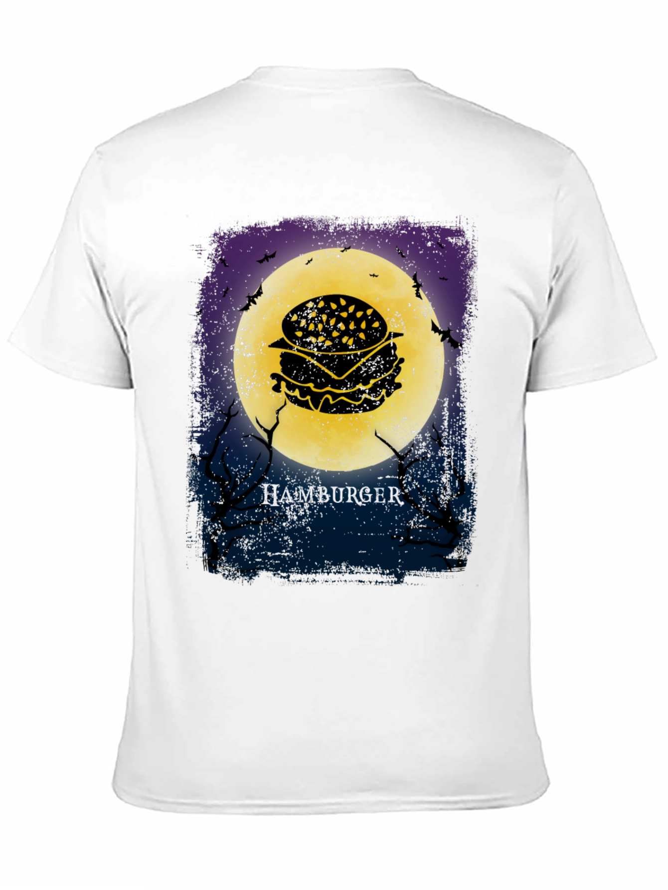 Hamburger Moon Halloween T-Shirt
