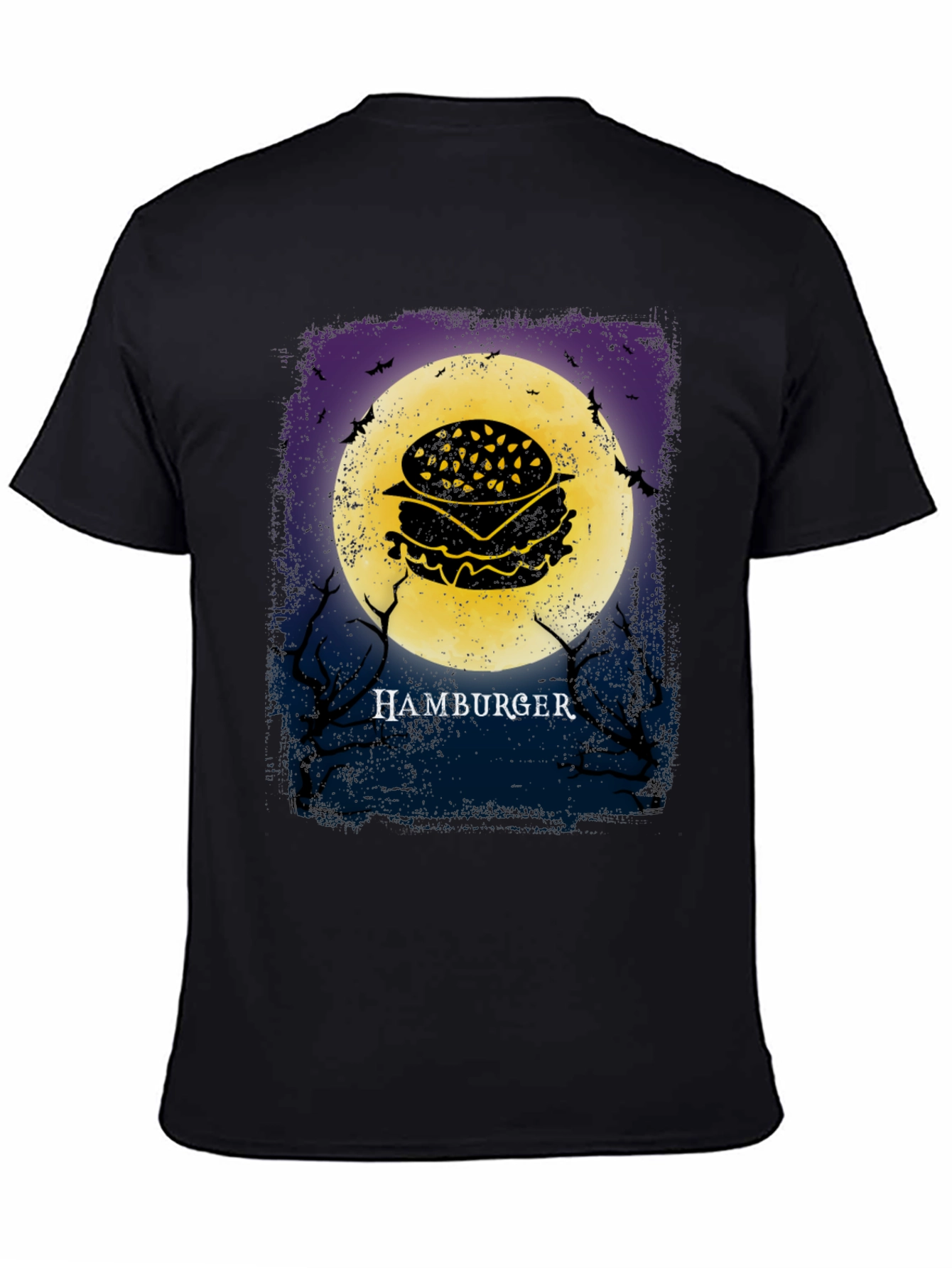 Hamburger Moon Halloween T-Shirt