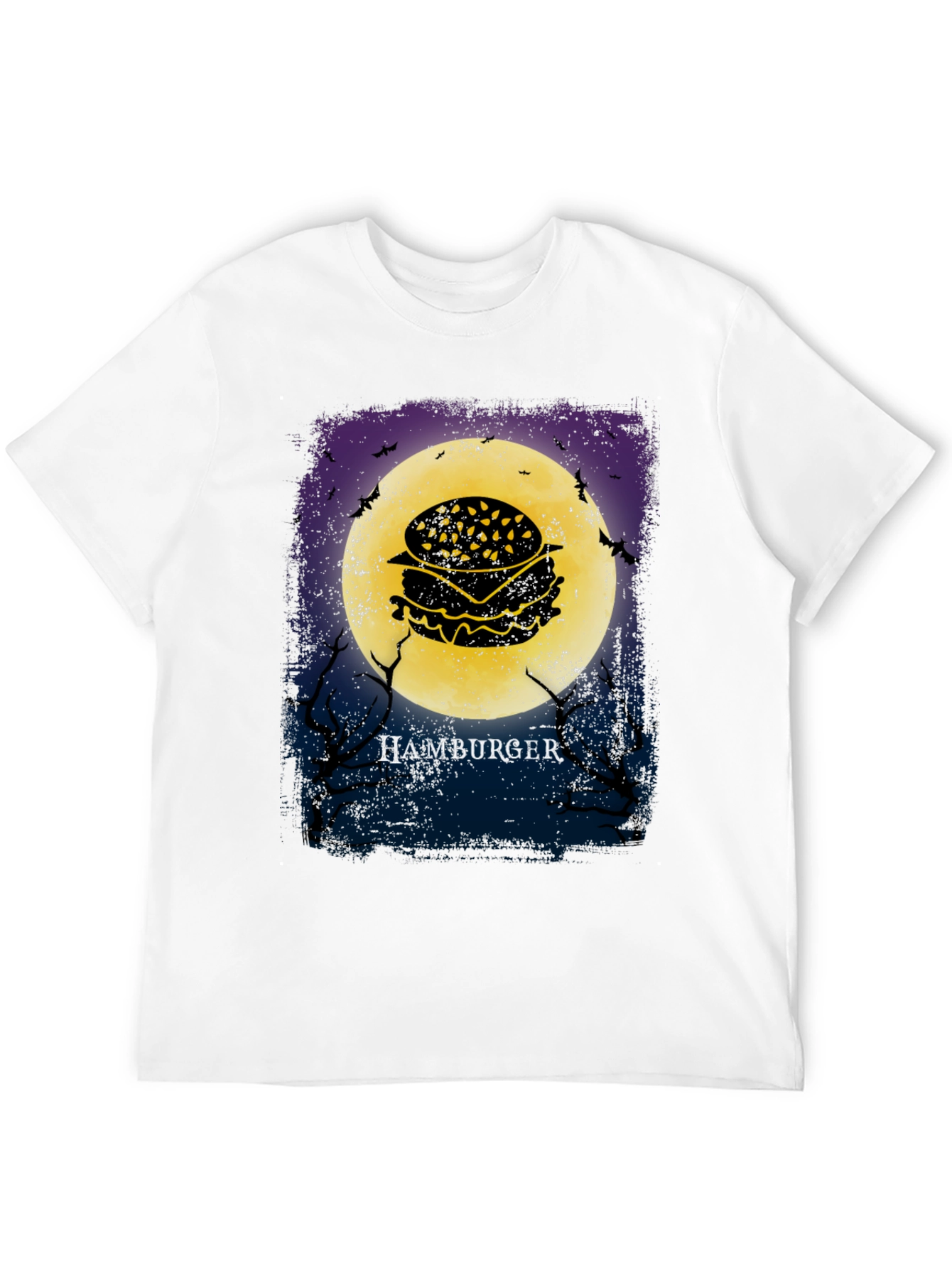 Hamburger Moon Halloween T-Shirt