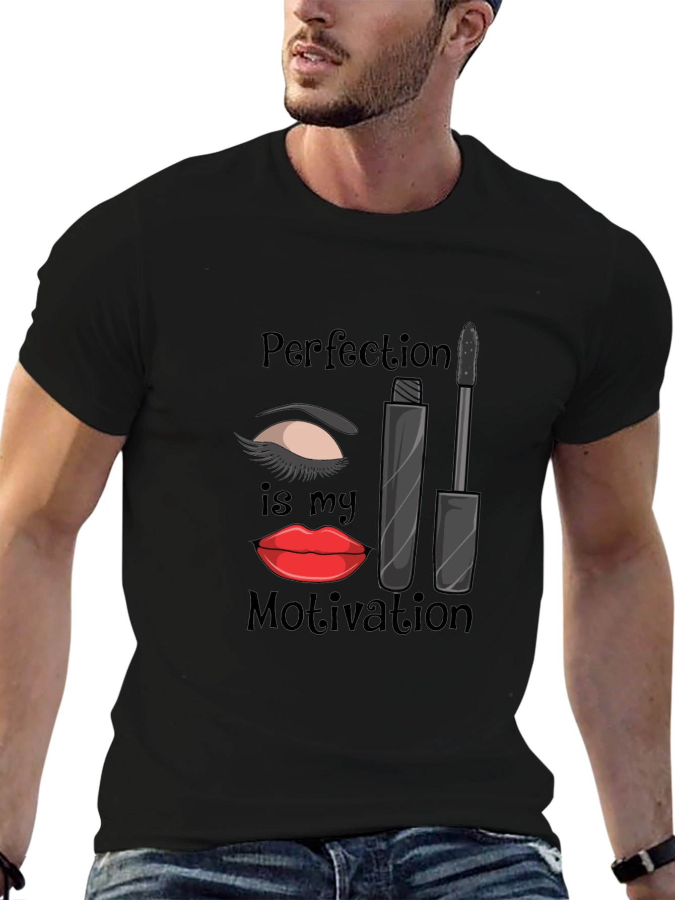 Perfection is My Motivation T-Shirt - Makeup Lover Tee