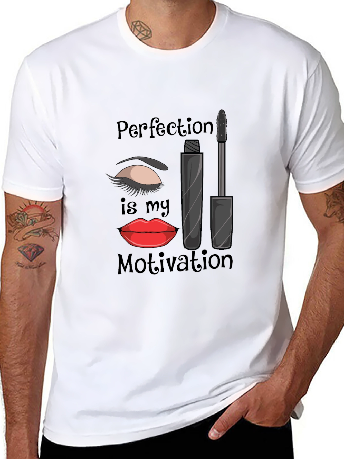 Perfection is My Motivation T-Shirt - Makeup Lover Tee