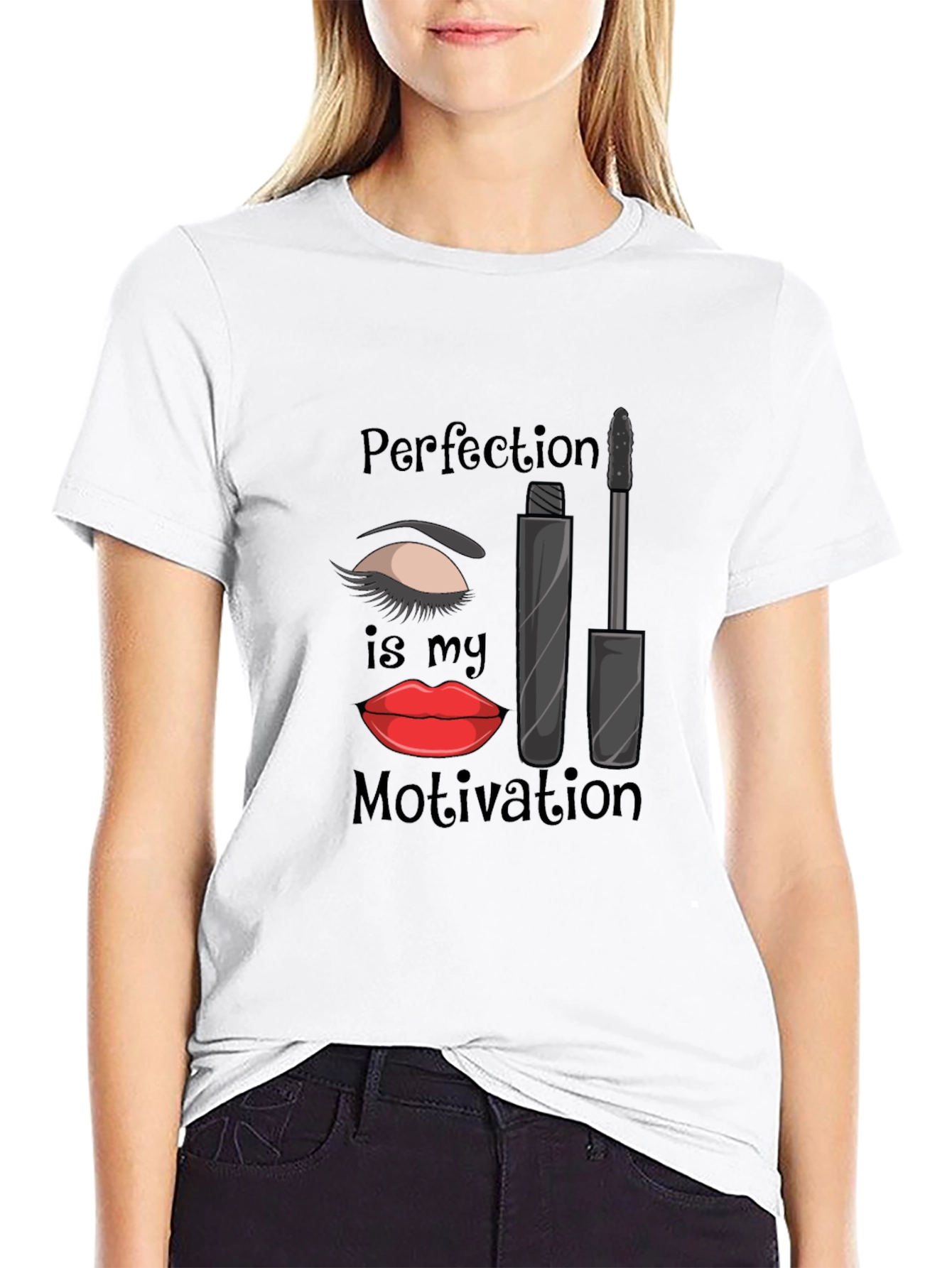 Perfection is My Motivation T-Shirt - Makeup Lover Tee