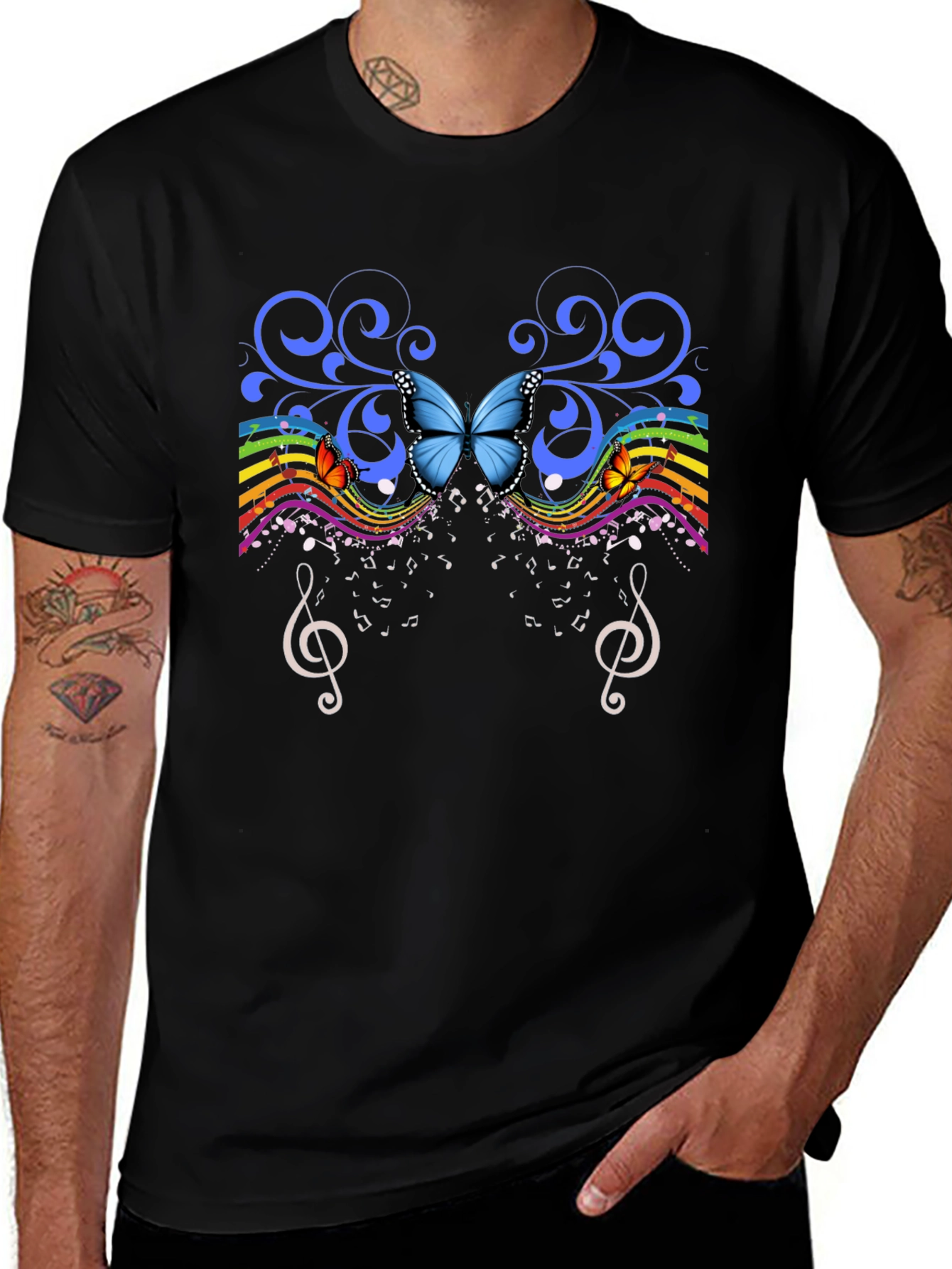 Butterfly Music Graphic Tee
