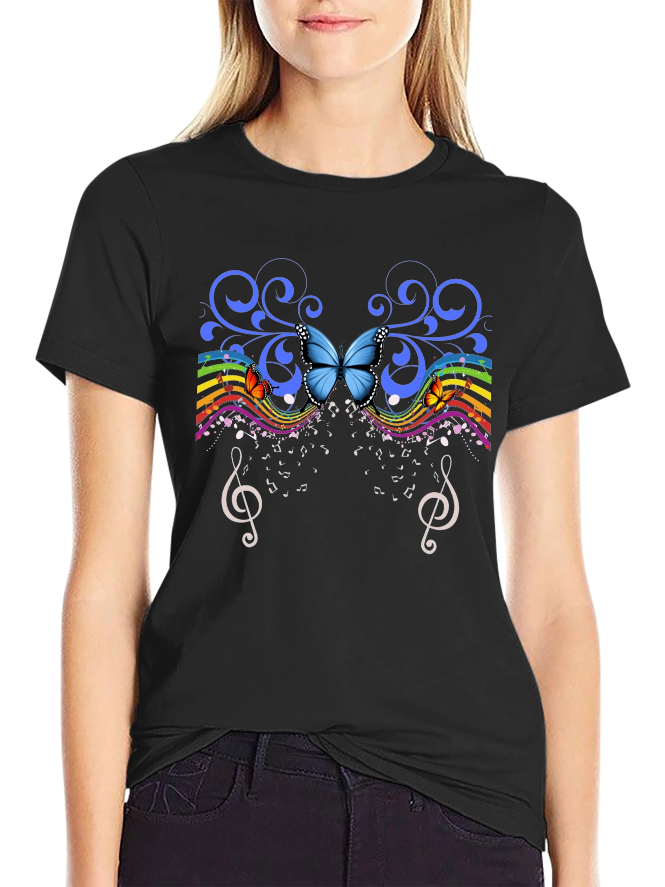 Butterfly Music Graphic Tee