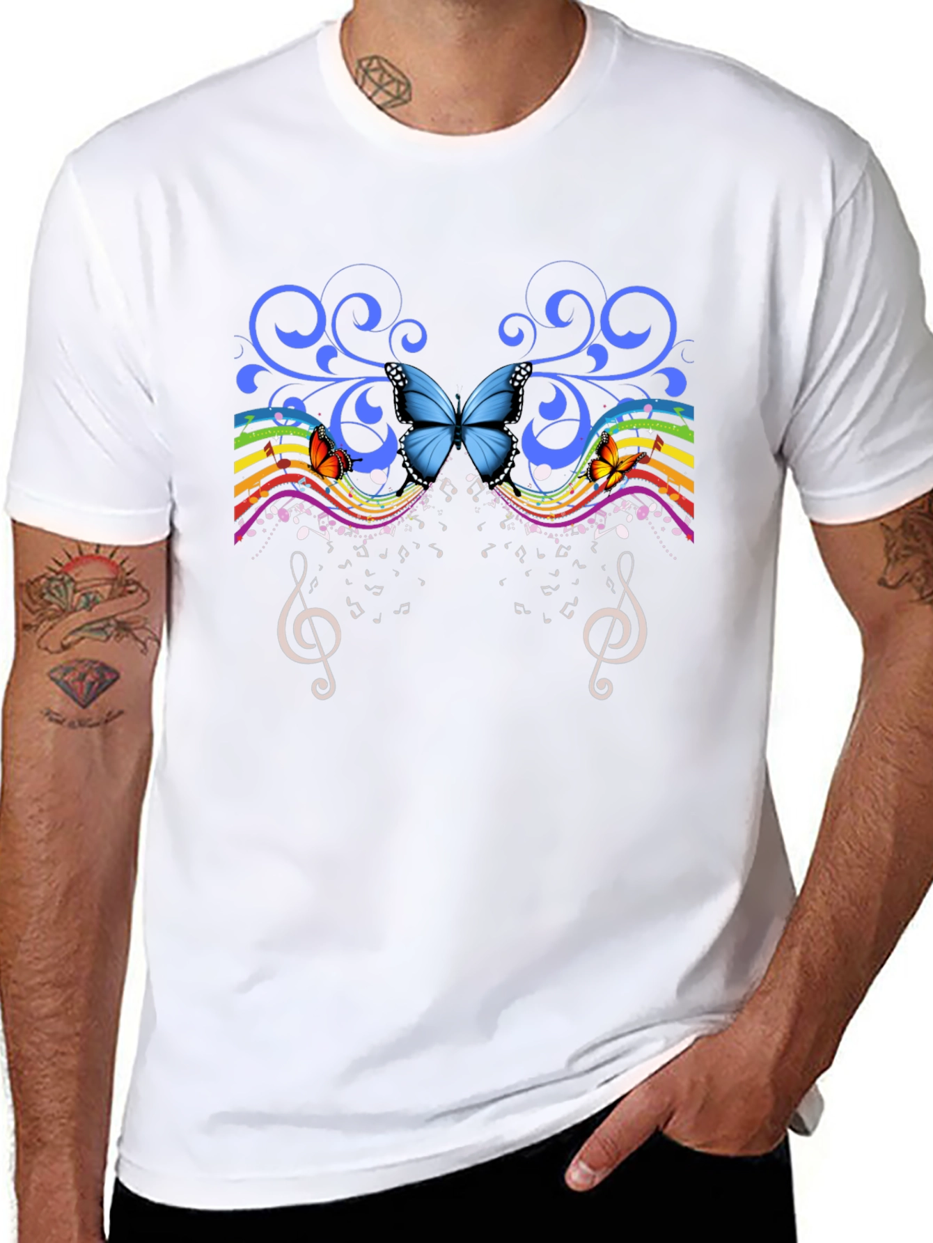 Butterfly Music Graphic Tee