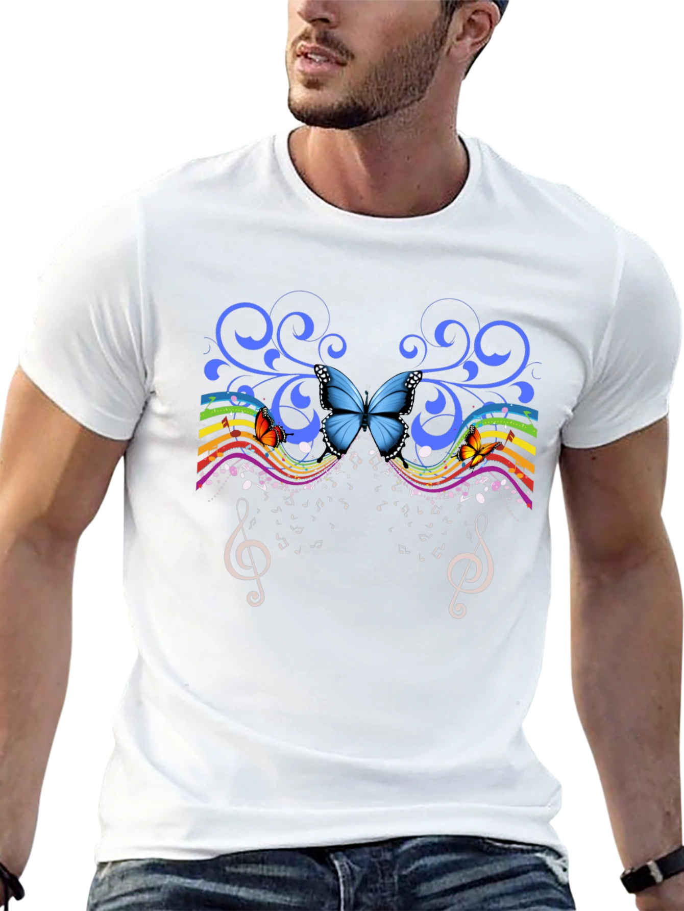 Butterfly Music Graphic Tee