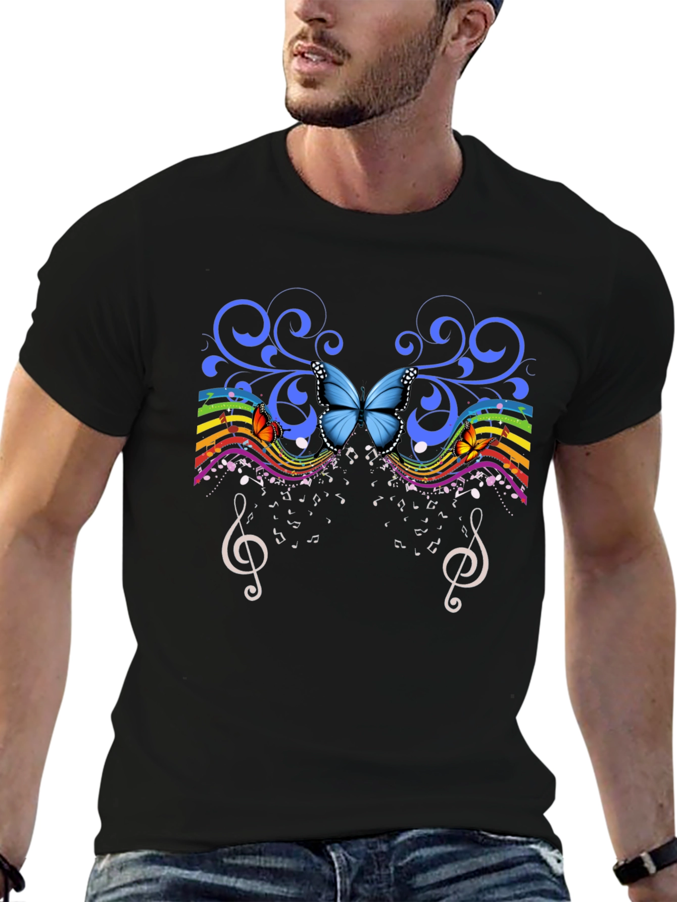 Butterfly Music Graphic Tee