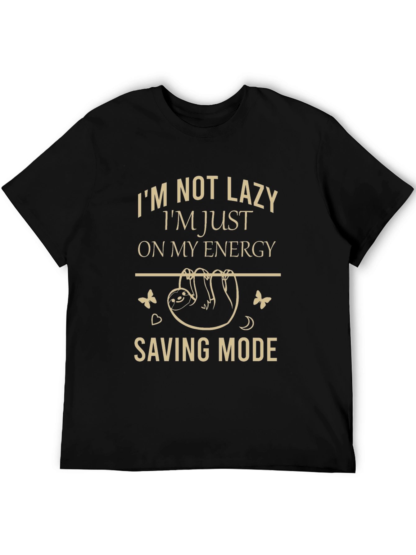 Energy Saving Mode Sloth Graphic T-Shirt